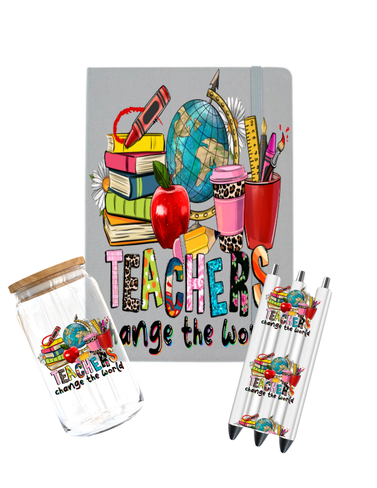 Teachers change the world - Journal UV DTF