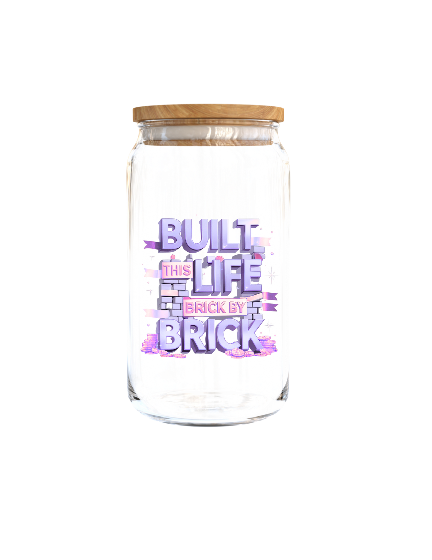 Built this life Brick by Brick-UV DTF