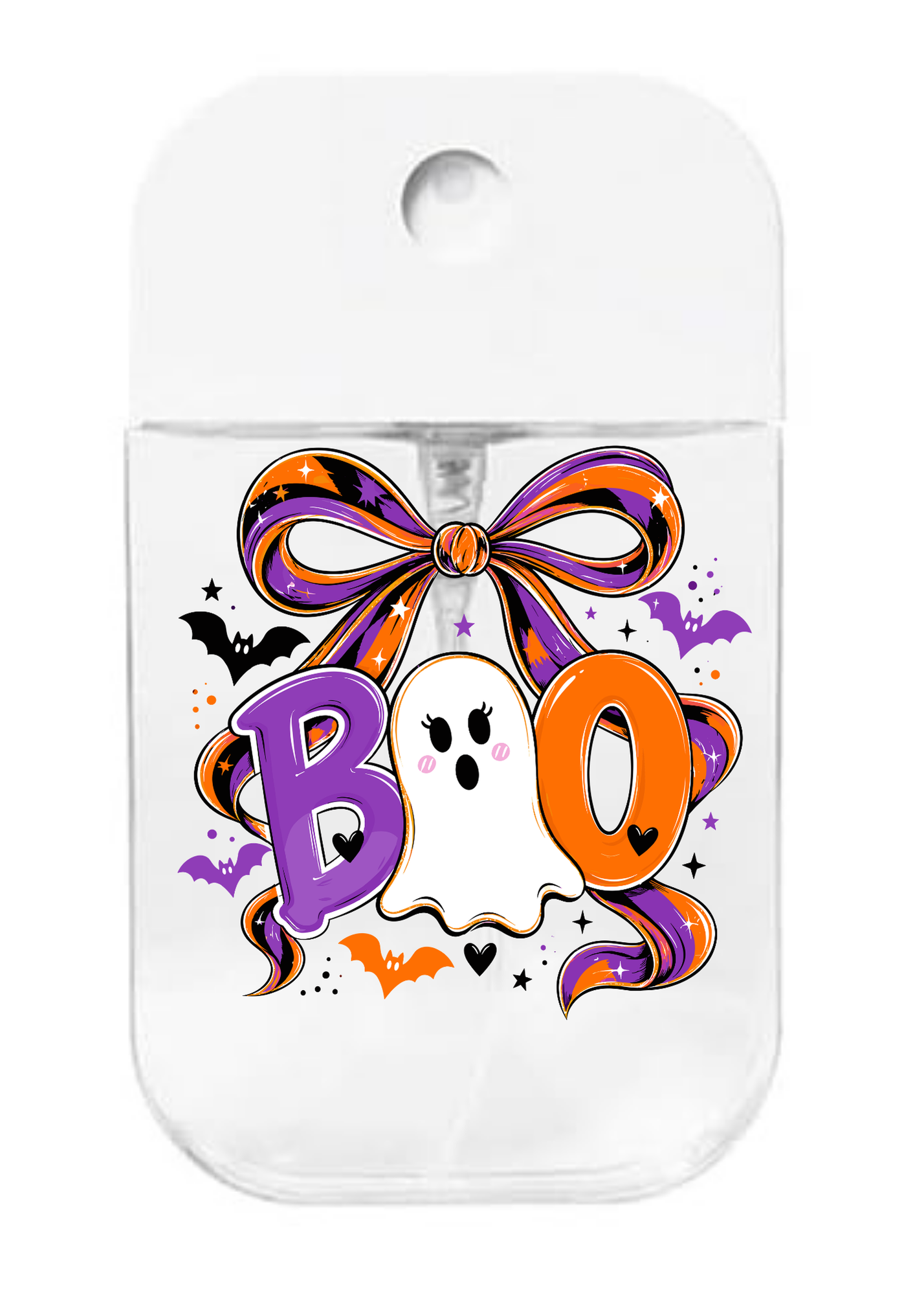 Boo with ribbon- UVDTF- Spray bottle Tranfers