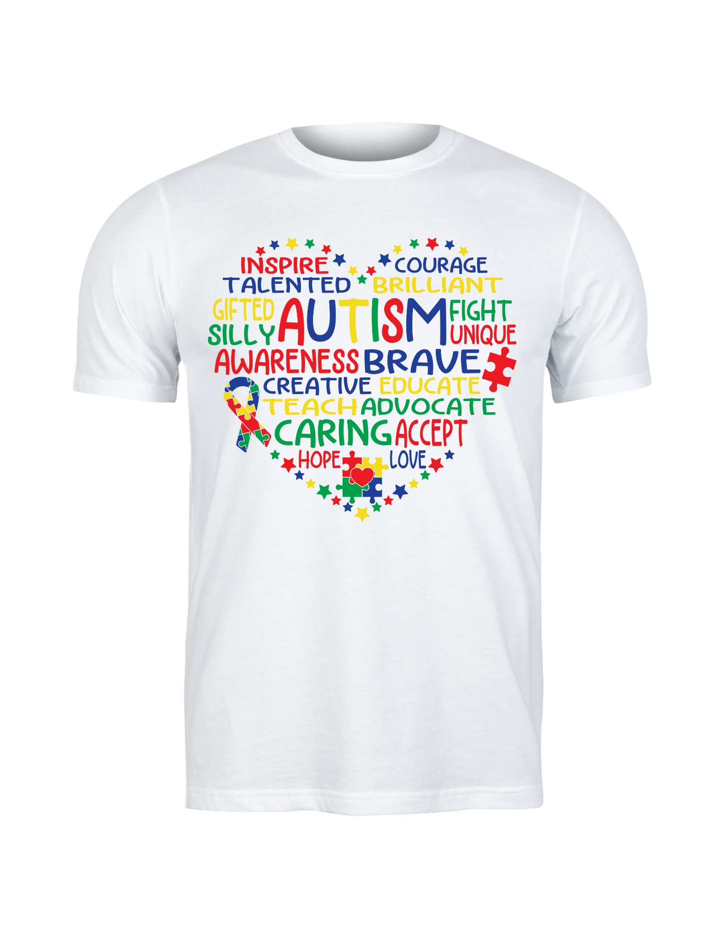 Autism Heart-DTF transfers