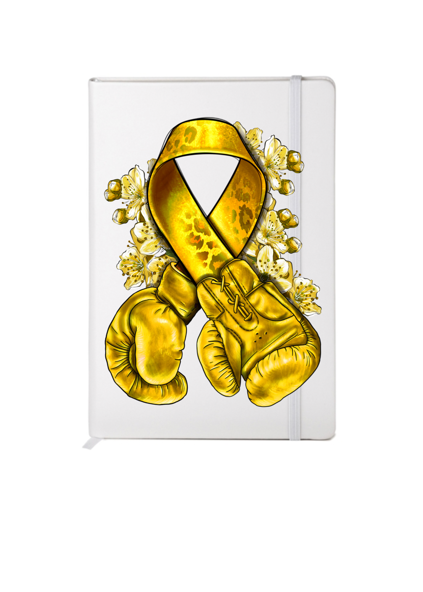 Childhood Cancer Yellow - Gloves -UV DTF
