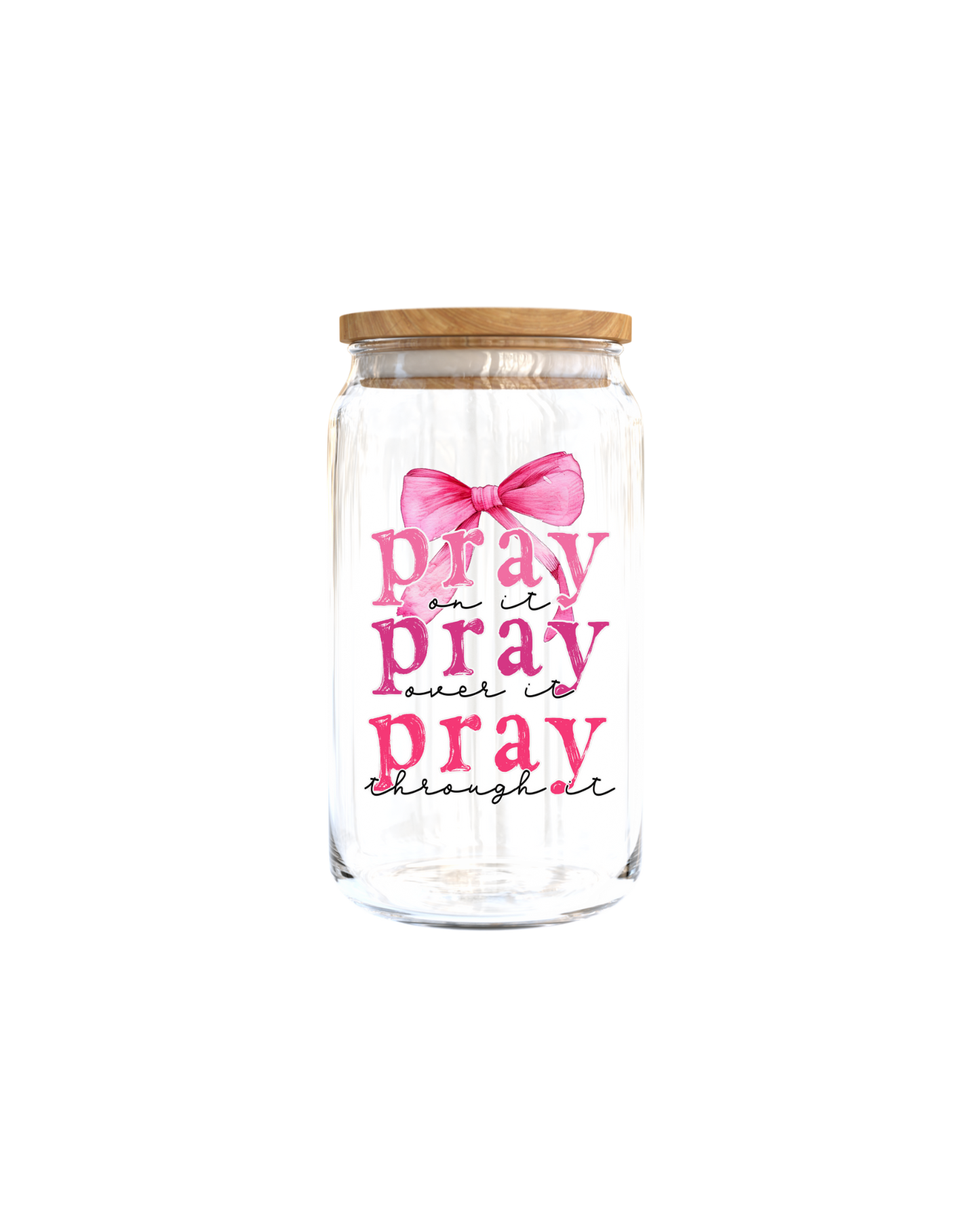 Pray on it - pink - Journal UV DTF