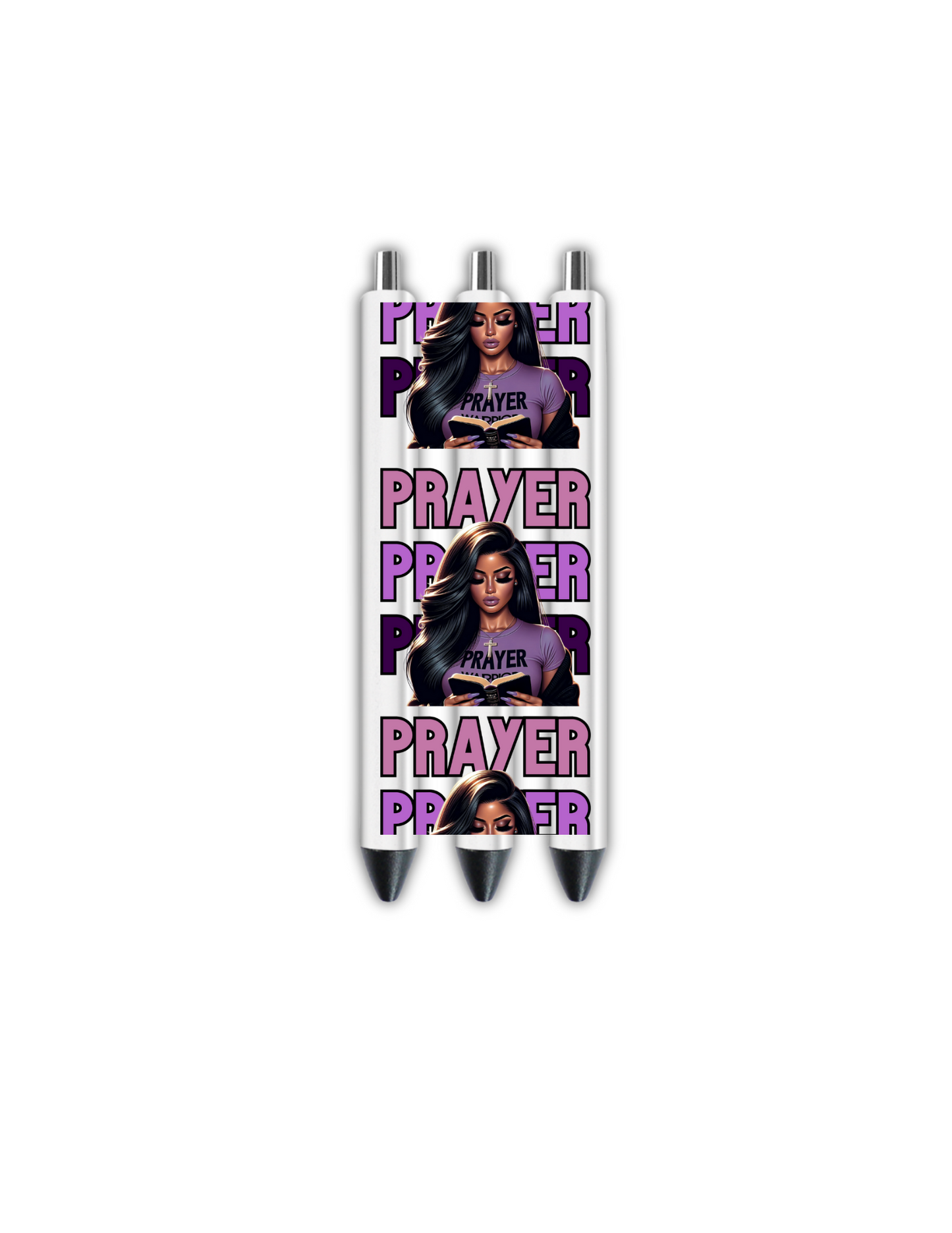 Prayer- Latino Woman -purple - Journal UV DTF