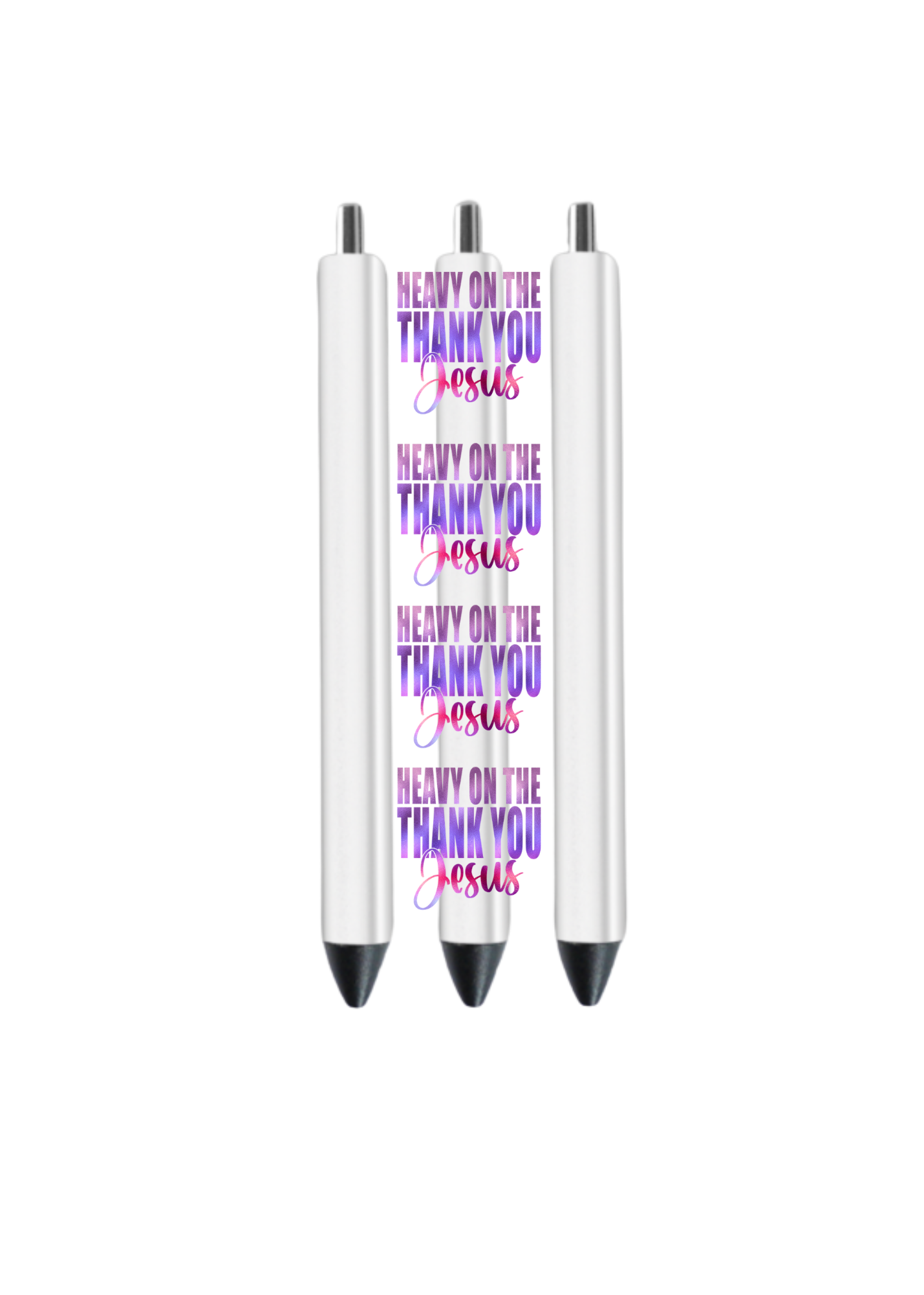 Heavy on the Thank you Jesus- ( Christian related)-UV DTF