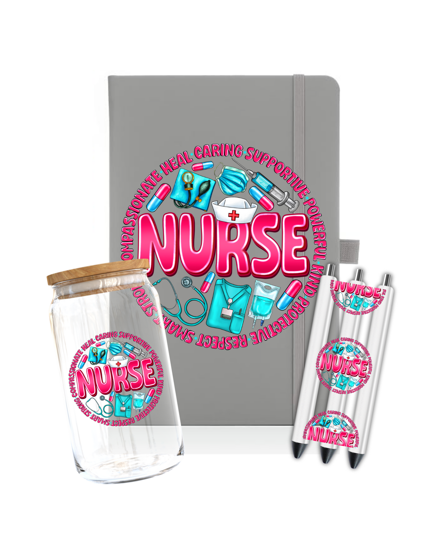 Nurse -heal-caring- Journal UV DTF