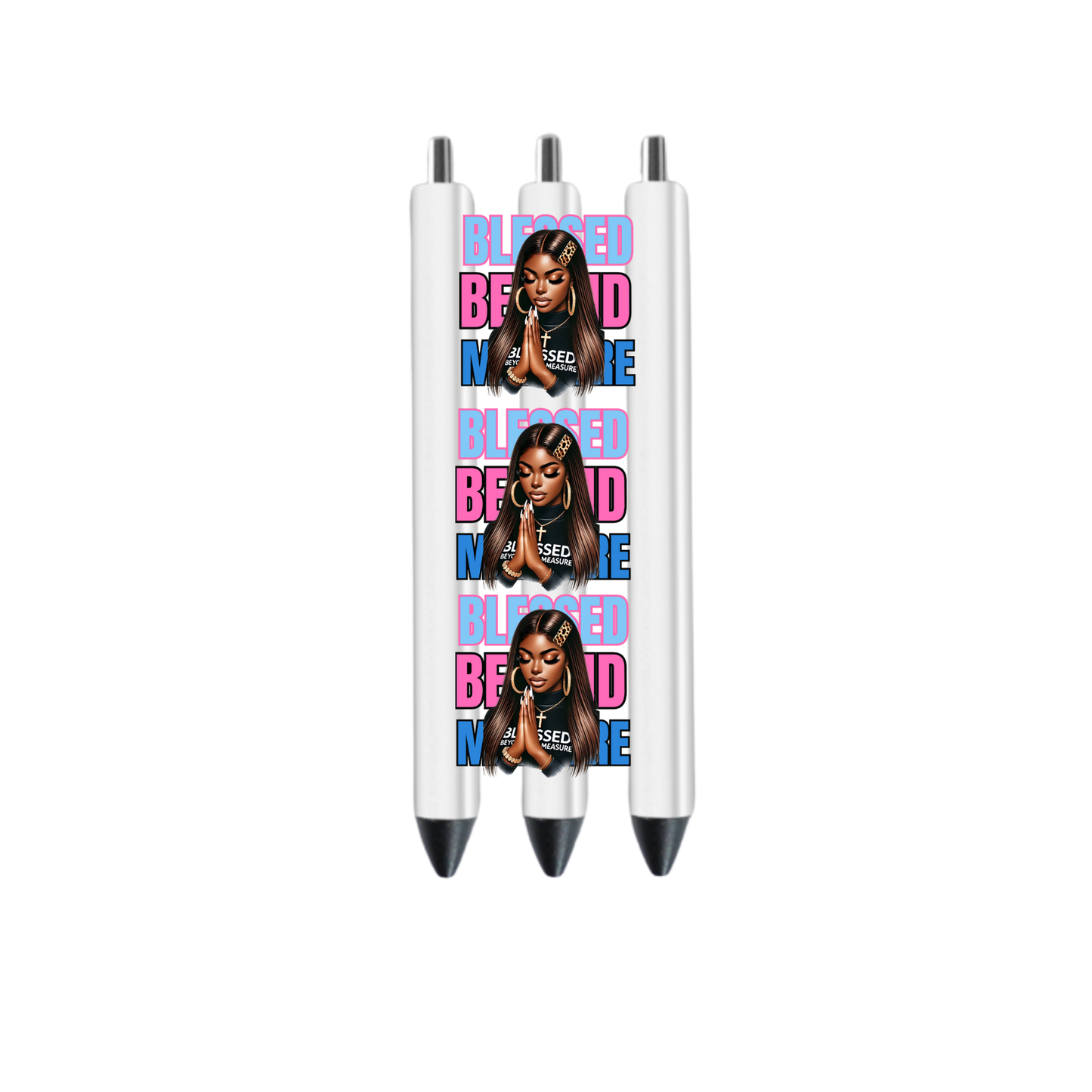 Blessed Beyound -pink & blue-UV DTF