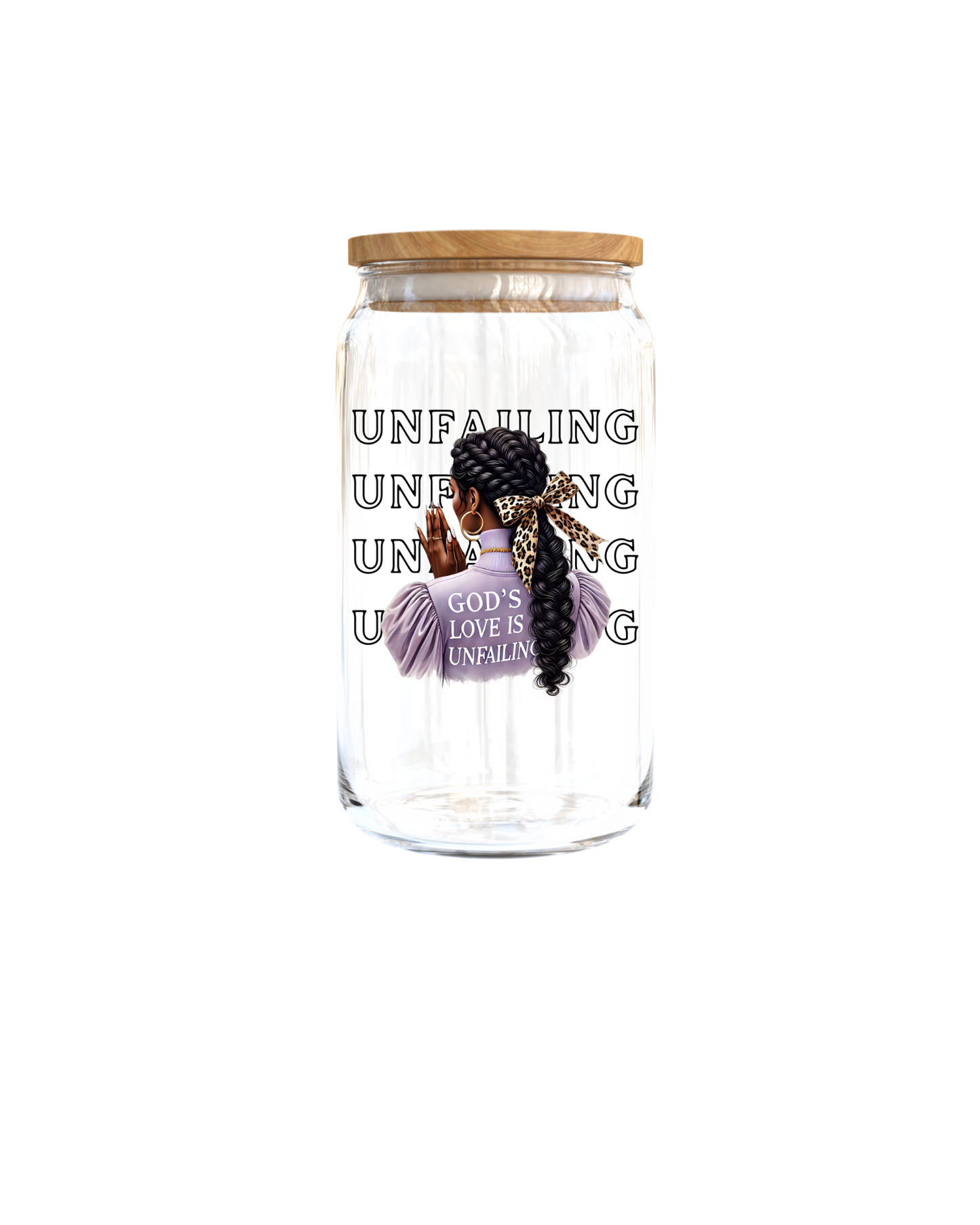 God's love is unfailing- Journal UV DTF DECAL