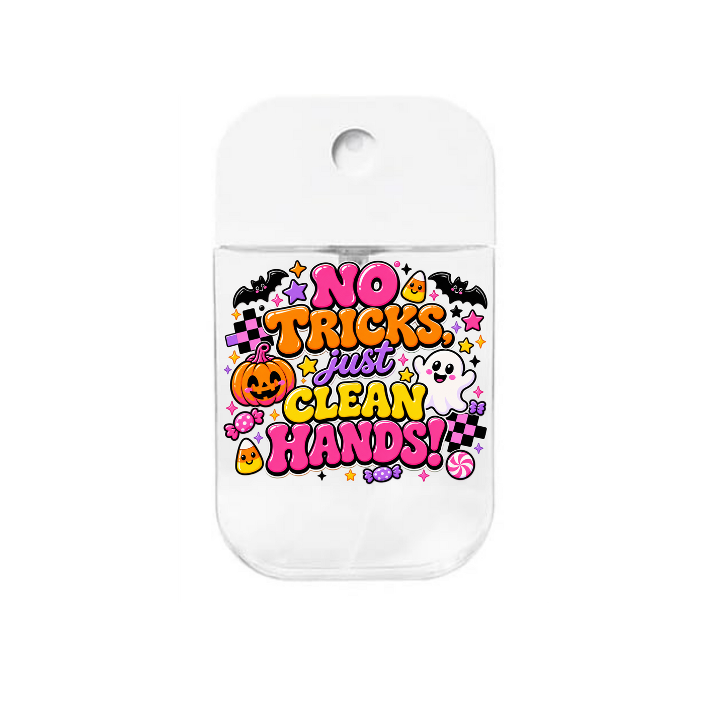 No Tricks just Clean hands-UVDTF- Spray bottle Tranfers