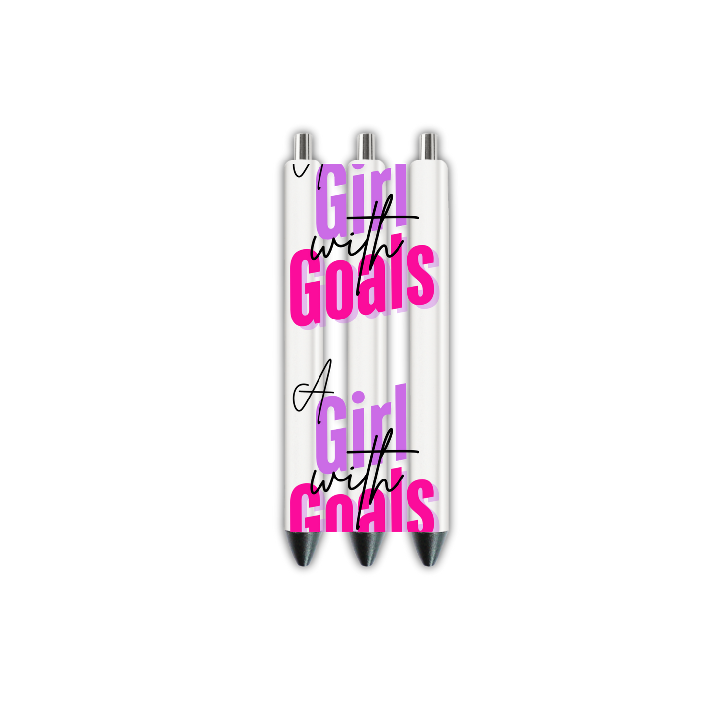 A girl with goals -Journal UV DTF DECAL