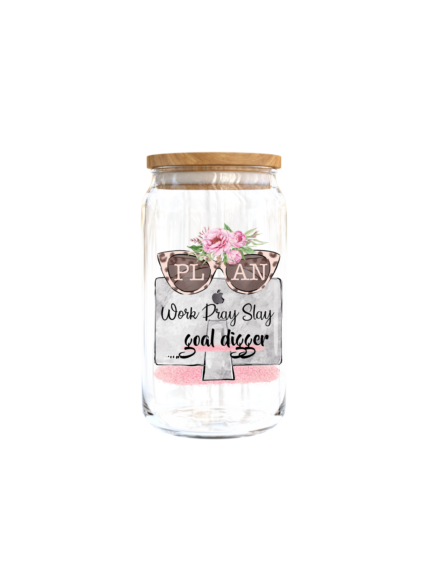 Plan Work Pray Slay Goal Digger- Journal UV DTF