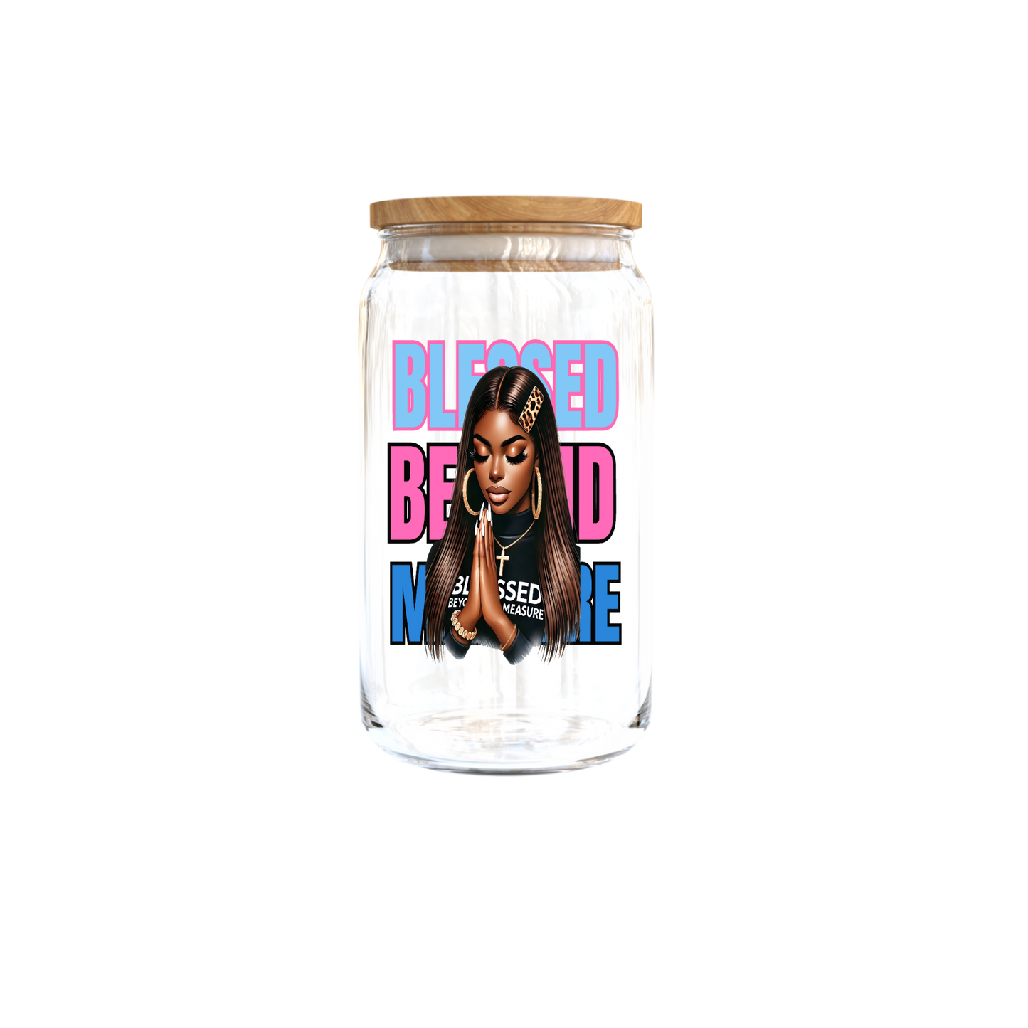 Blessed Beyound -pink & blue-UV DTF