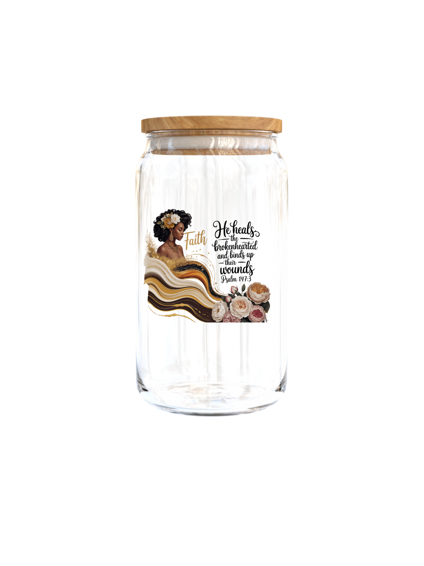 He Heals the brokenhearted( Christian related) -UV DTF