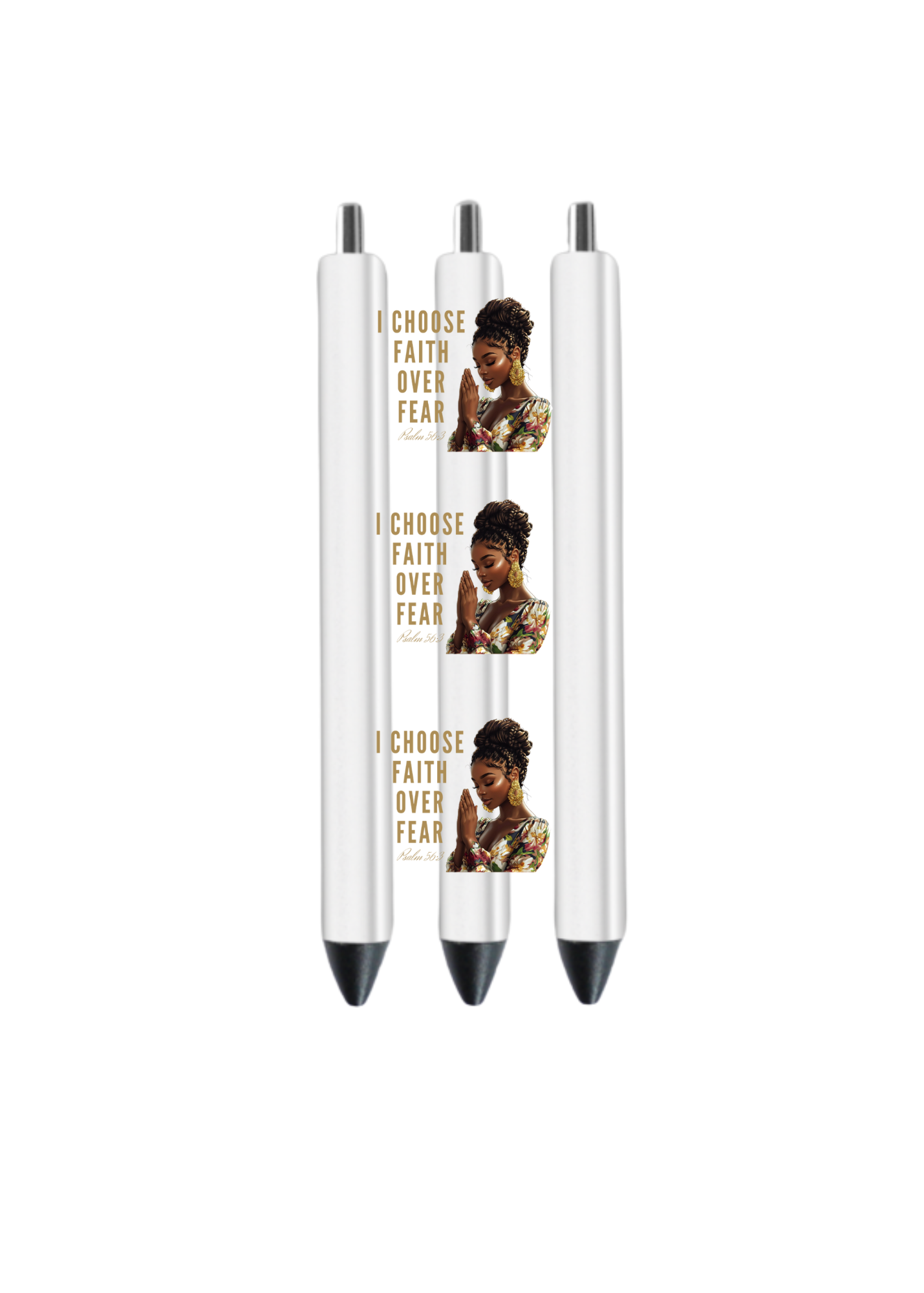 I choose faith over fear- (Christian & Melanin related)-UV DTF