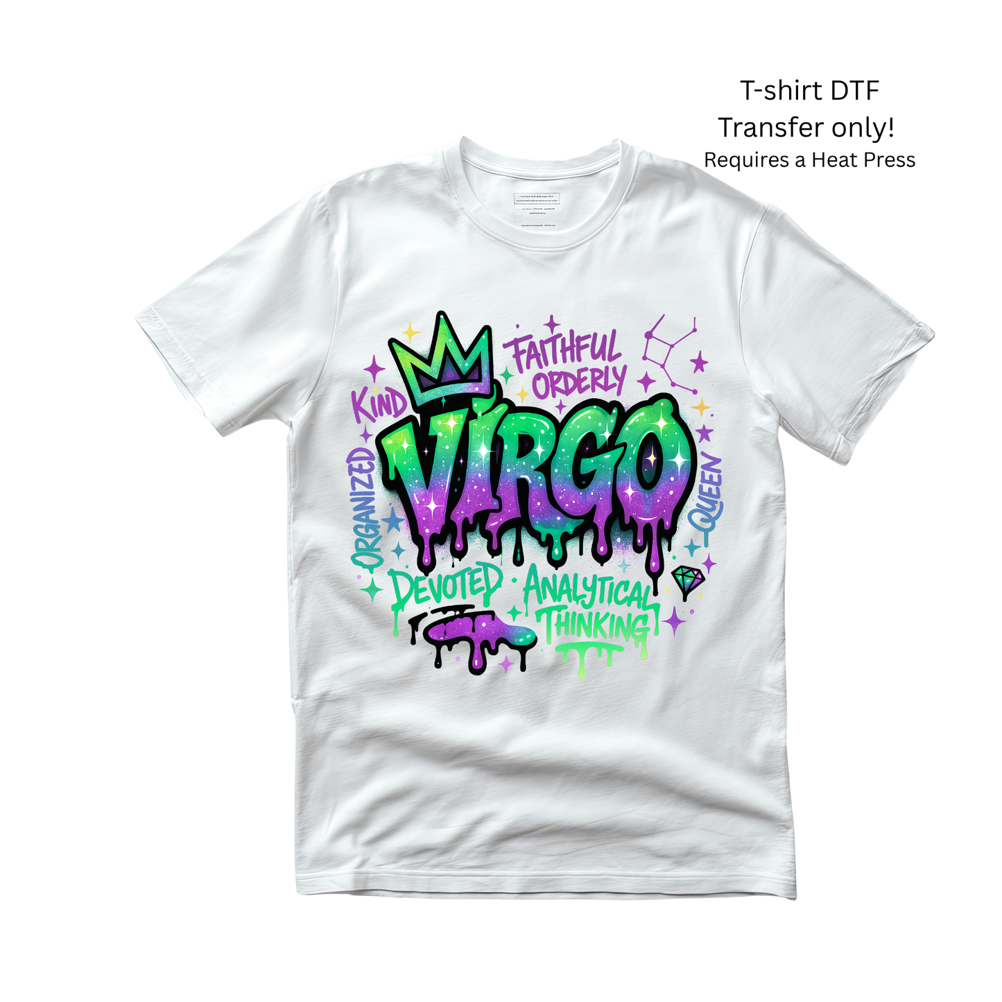 Vigro-Zodiac Sign -Dtf Transfer