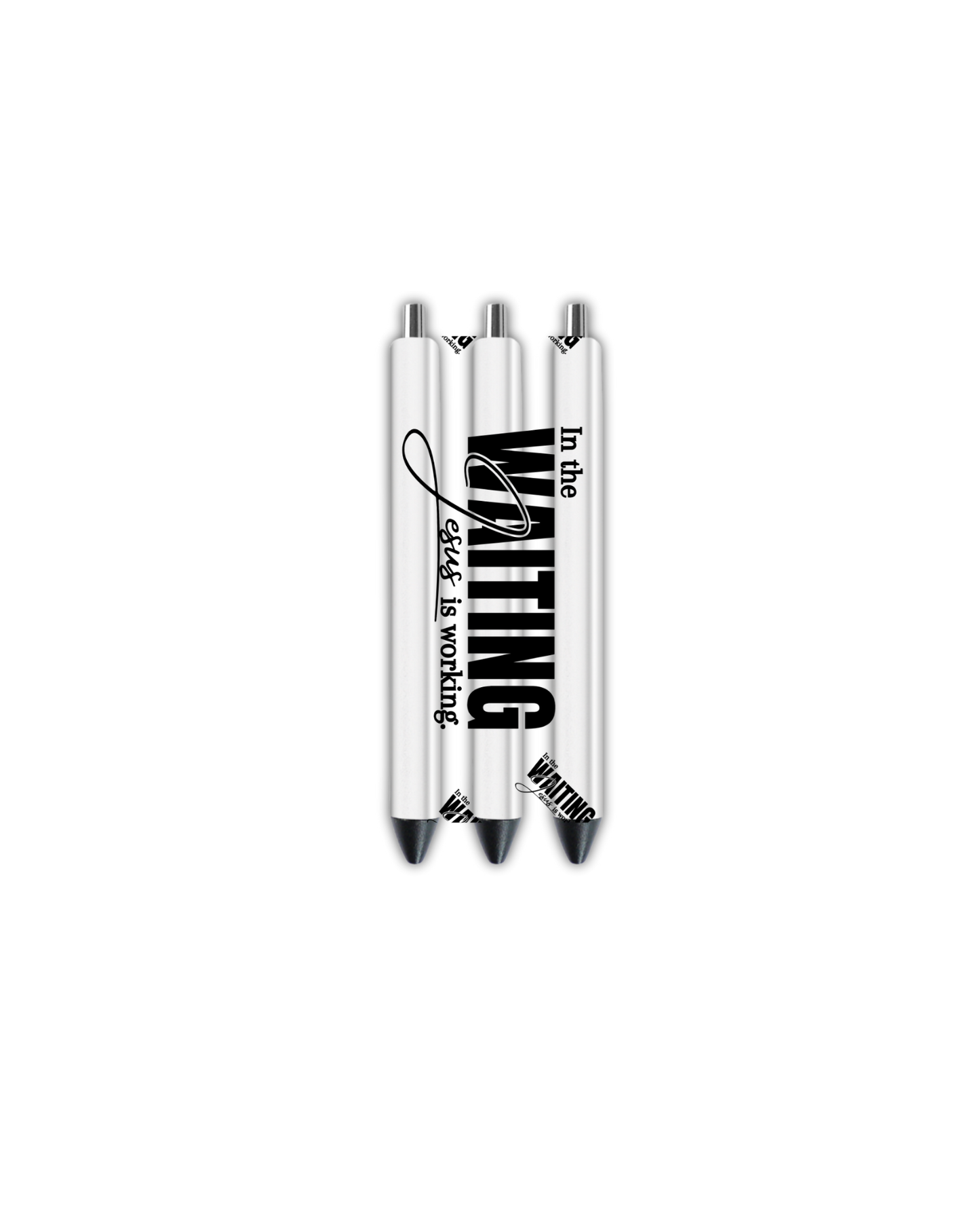 in the Waiting jesus is working - Journal UV DTF DECAL