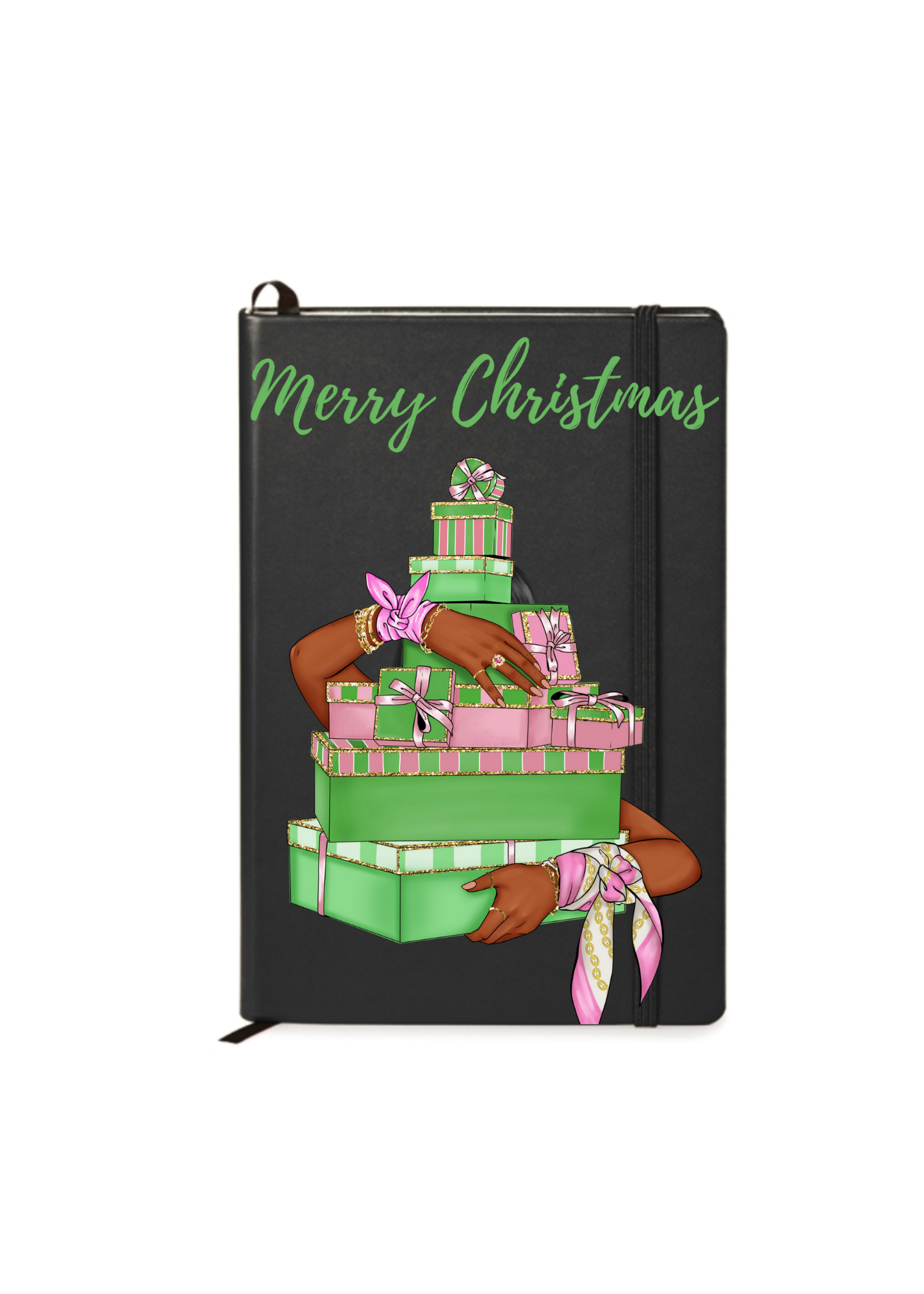 Merry Christmas (Gift boxes) PINK, GREEN-UV DTF
