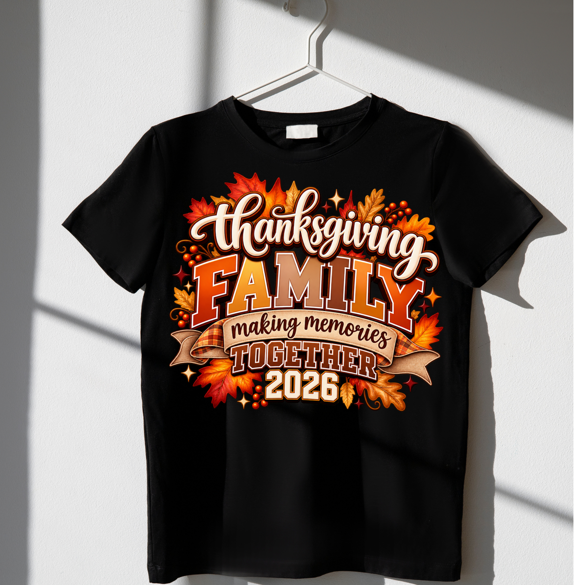 Thanksgiving Family making memories together 2026 -DTF transfers