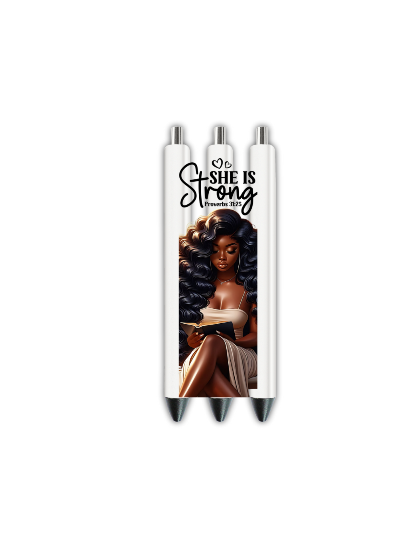 She is Strong (MELANIN CHRISTIAN )-Journal UV DTF DECAL