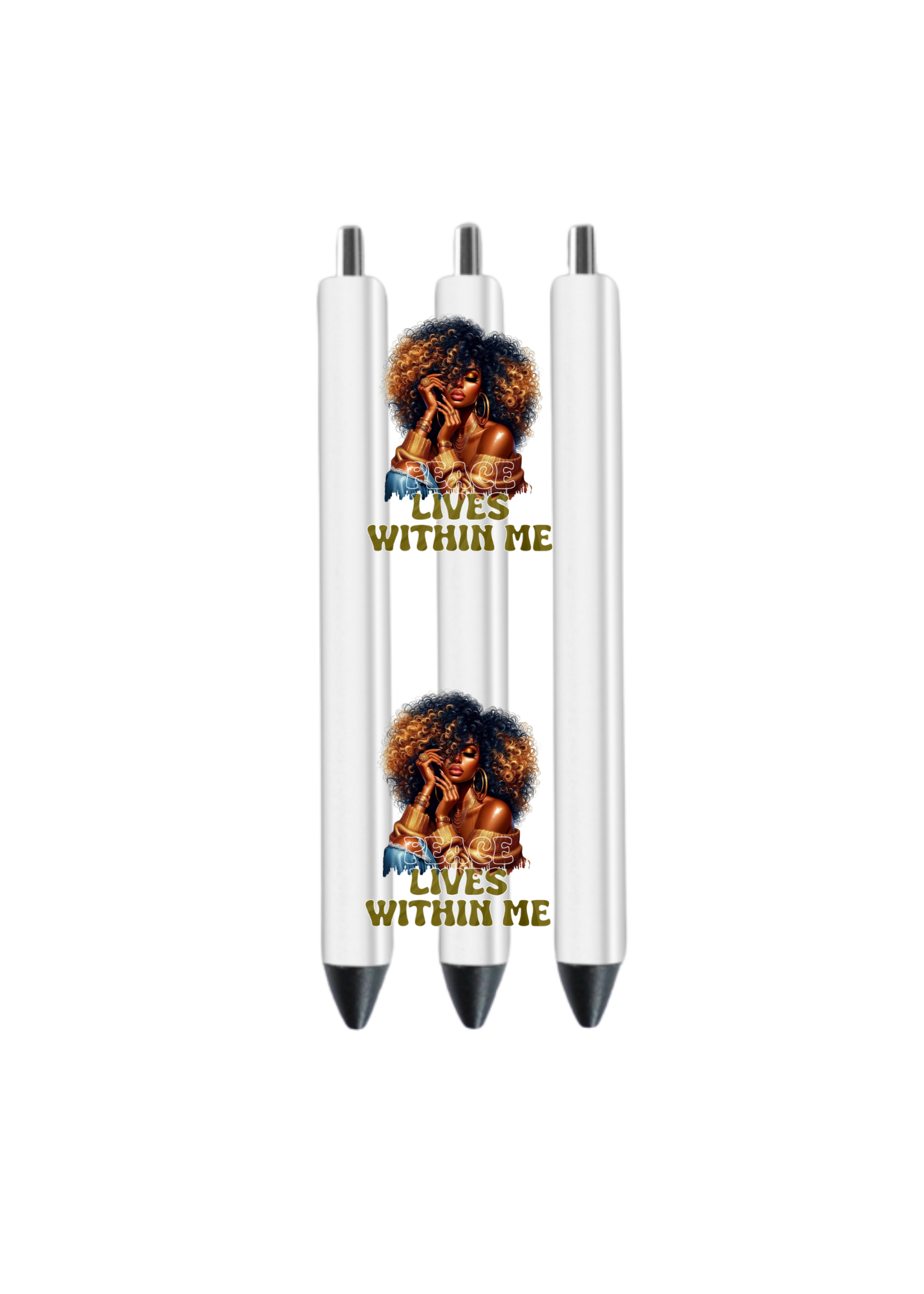 Peace Lives Within me ( Melanin Women ) -UV DTF