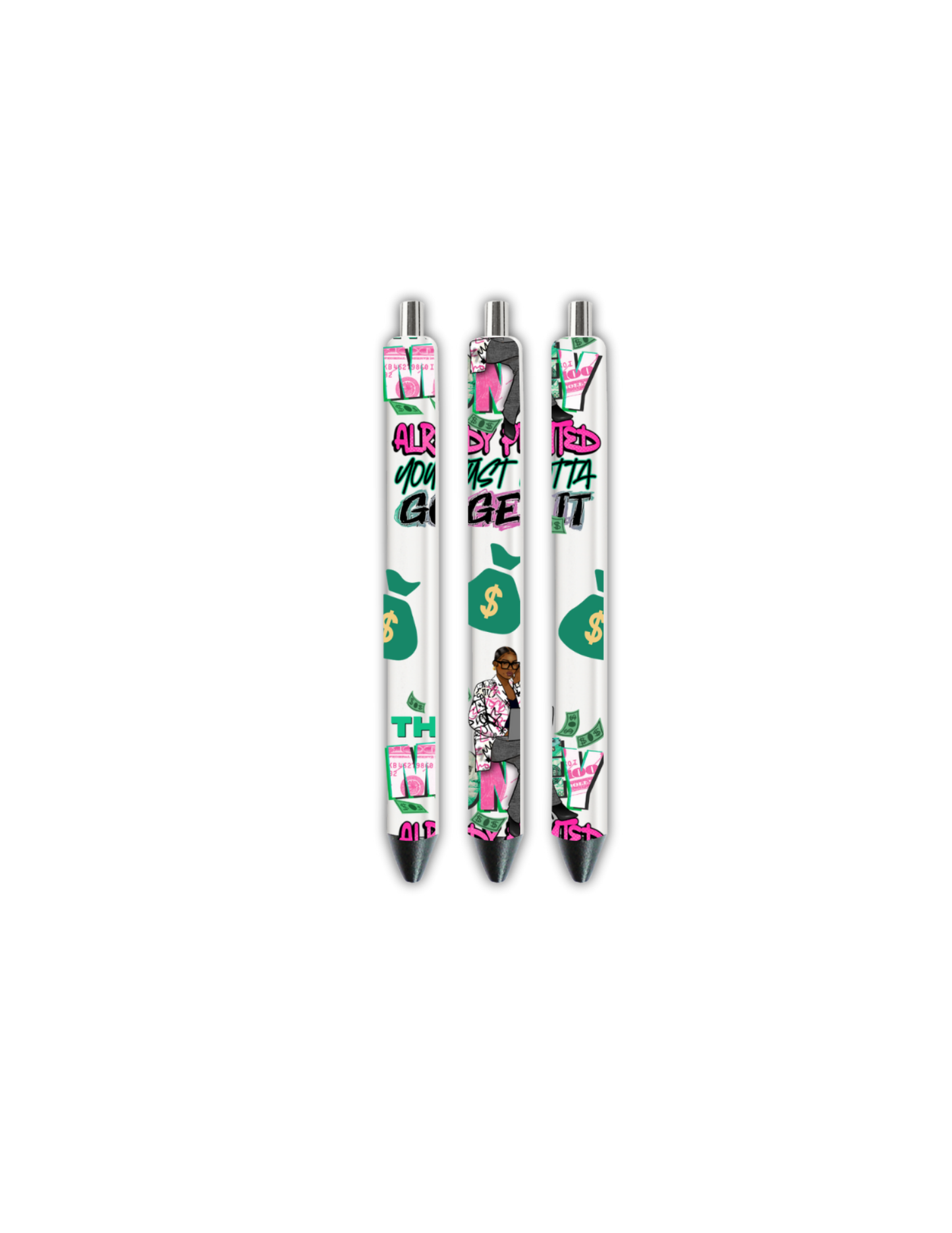 The Money Already Printed you just gotta go get it | Journal UV DTF DECAL