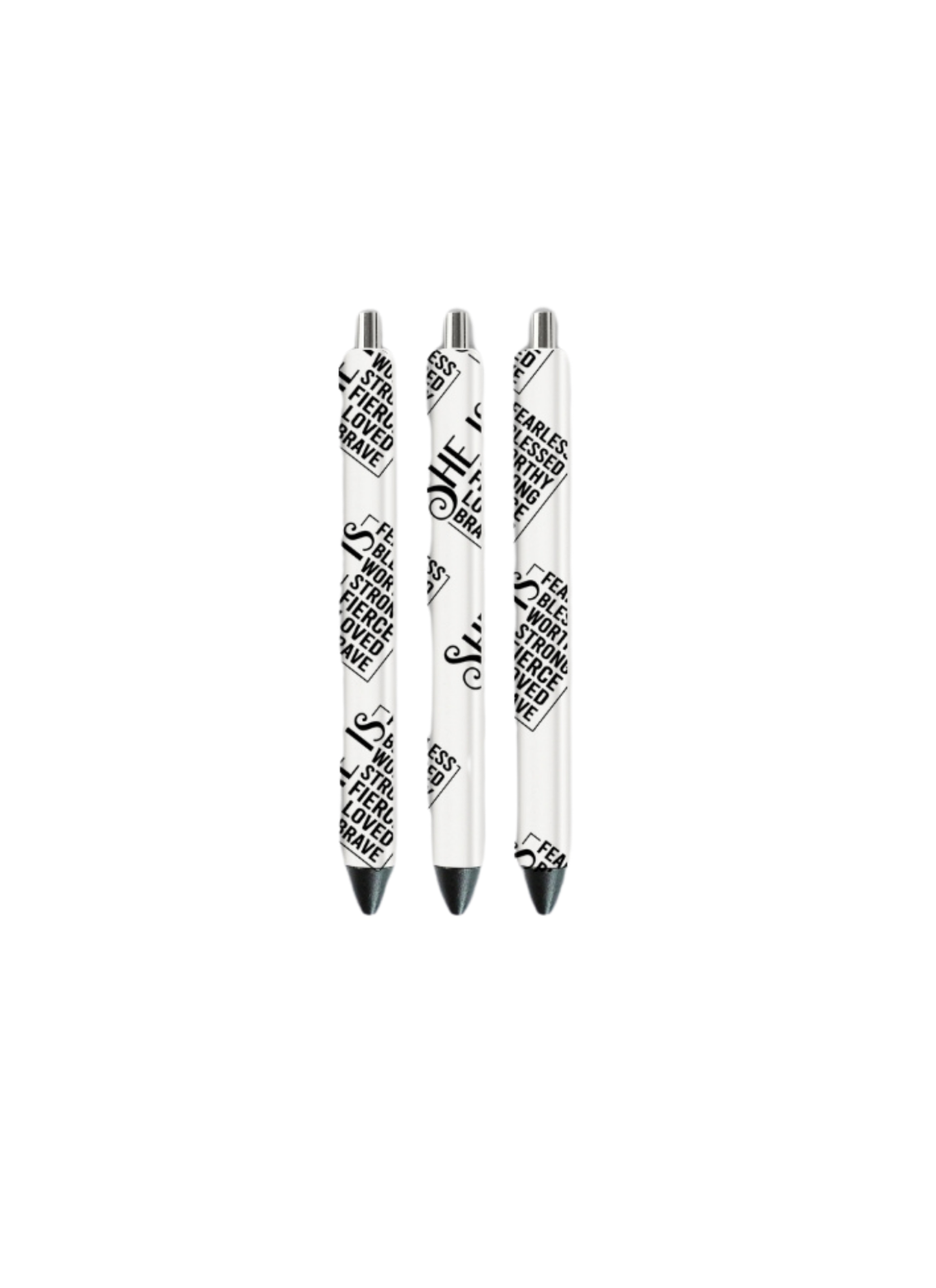 She is - Black Font | Journal UV DTF DECAL