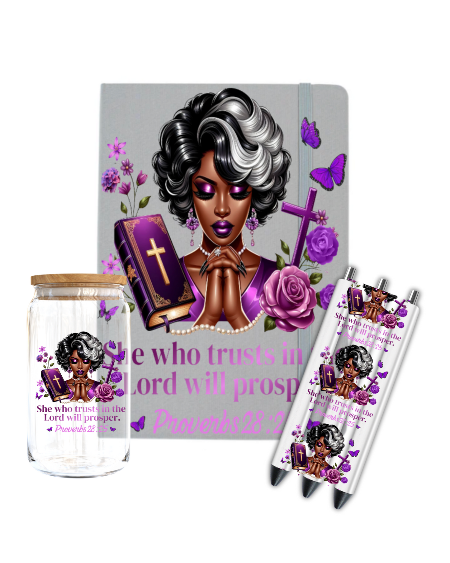 She who trust in the lord- Journal UV DTF