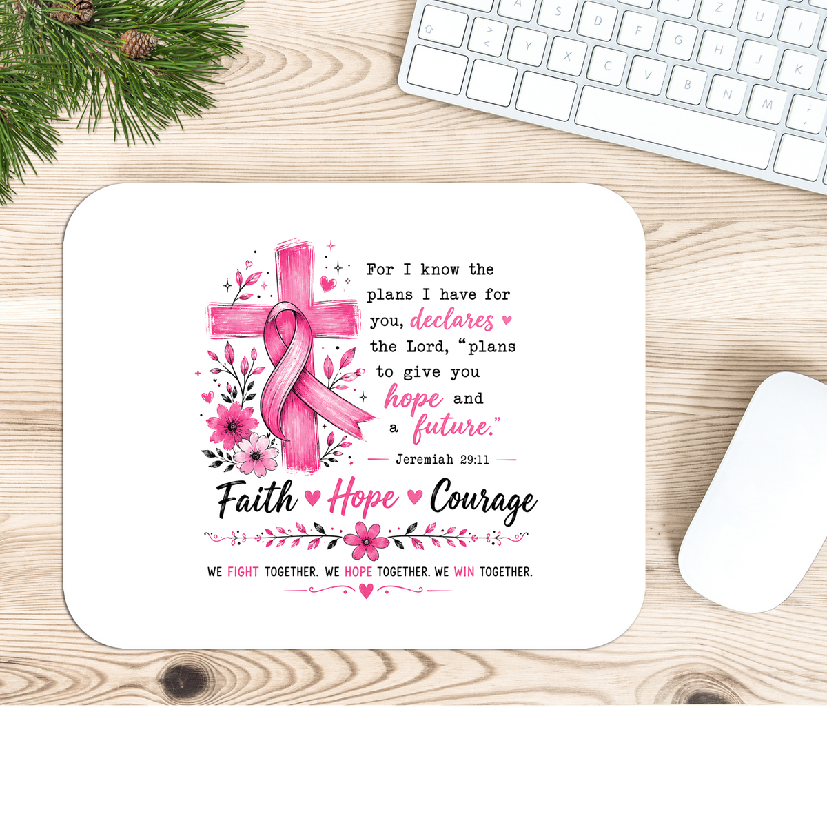 Faith hope courage-Ready to press transfer
