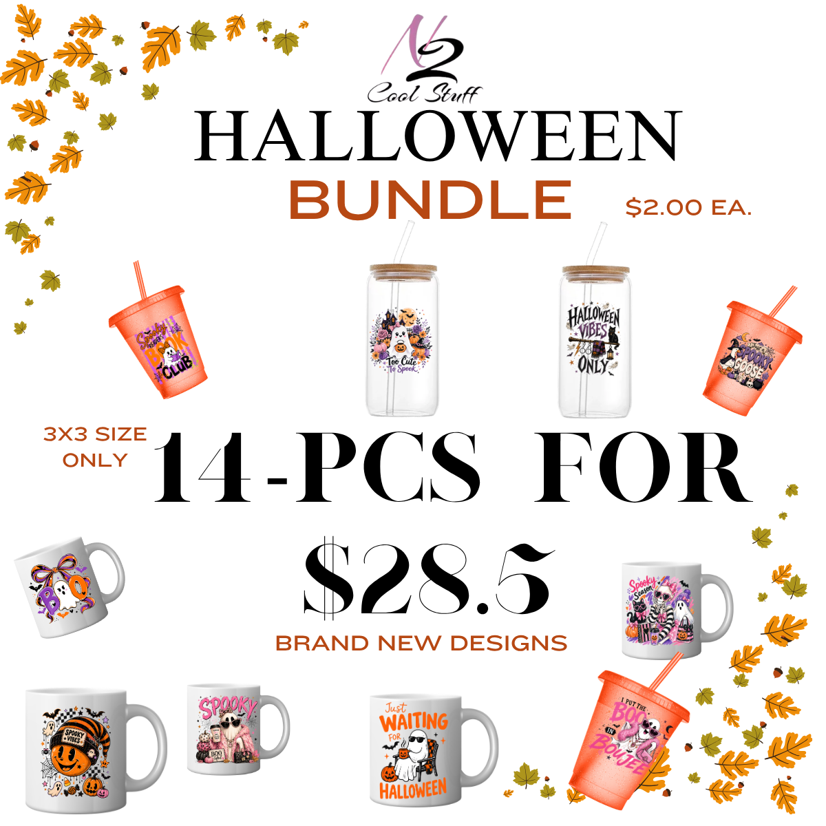 Halloween Bundle - 14pcs for $28.5