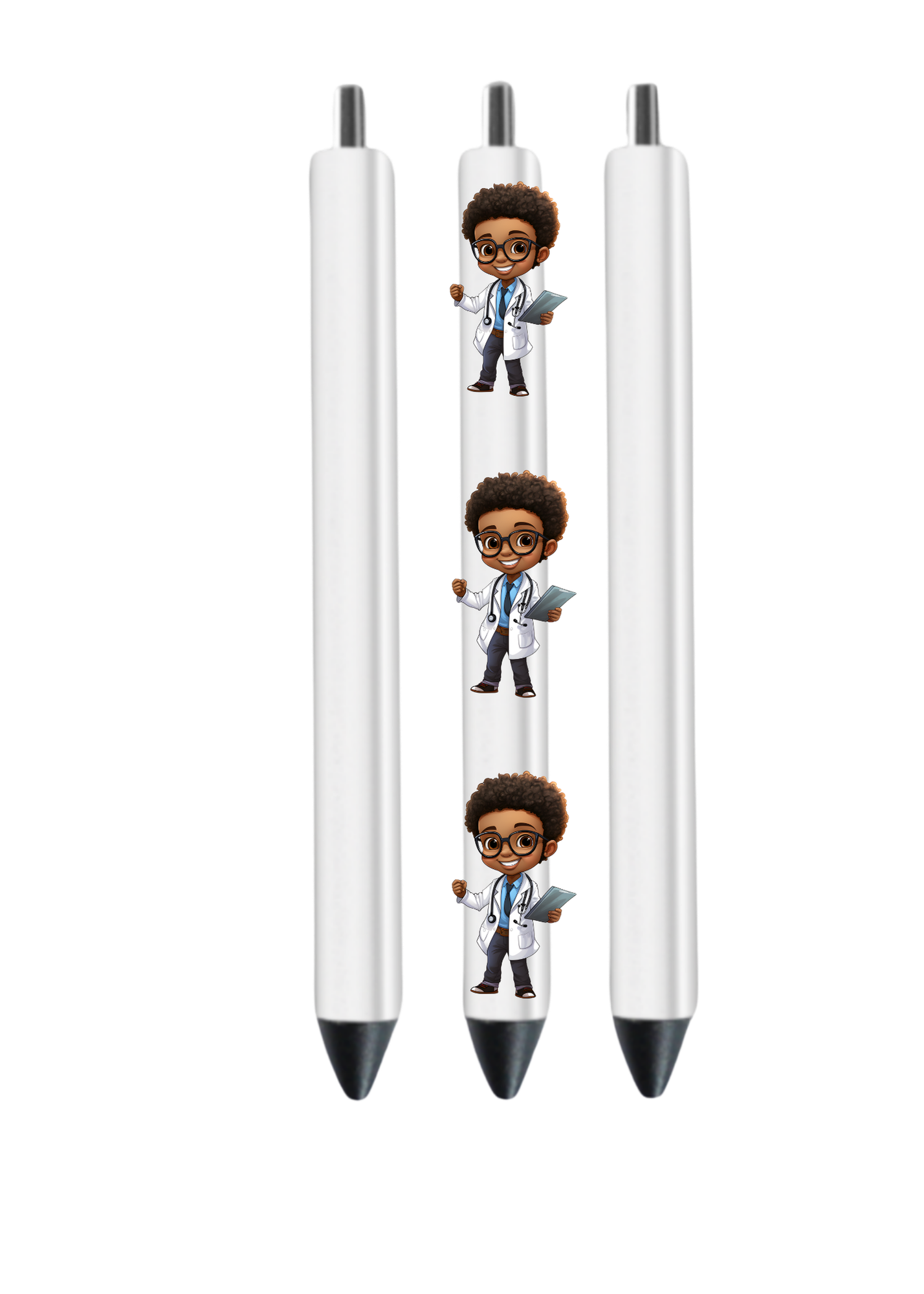 Little Boy Doctor (Black) -UV DTF