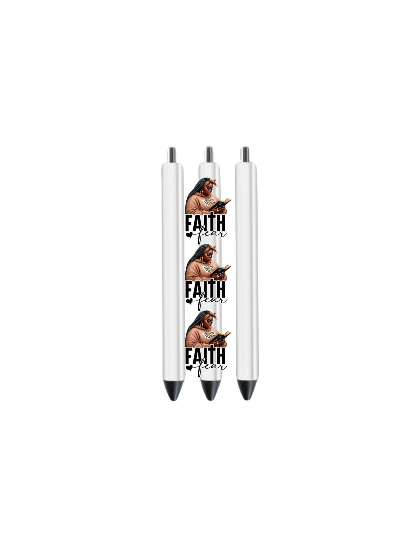 Faith over fear- (Christian & Melanin related)-UV DTF