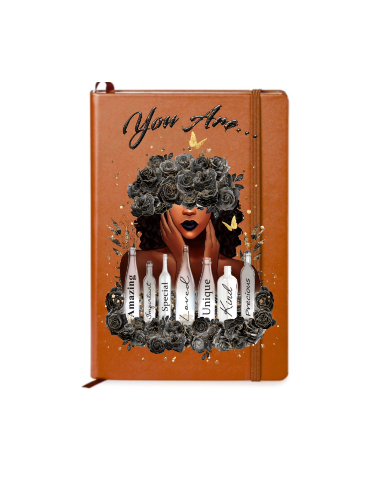 You are (black flowers)-UV DTF
