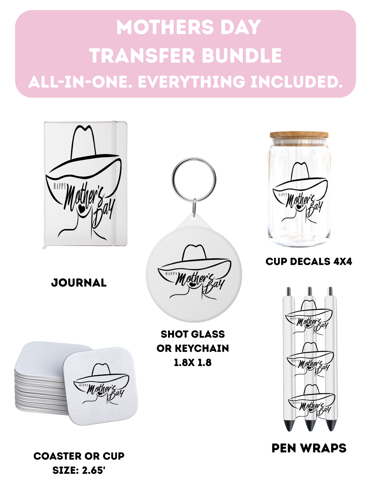 Happy Mothers Day -Everything Included-UV DTF