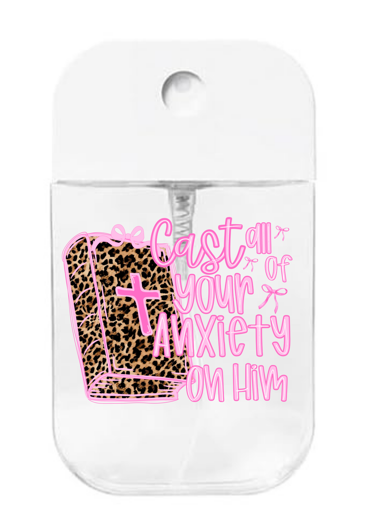 cast all your anxiety- UVDTF- Spray bottle Tranfers