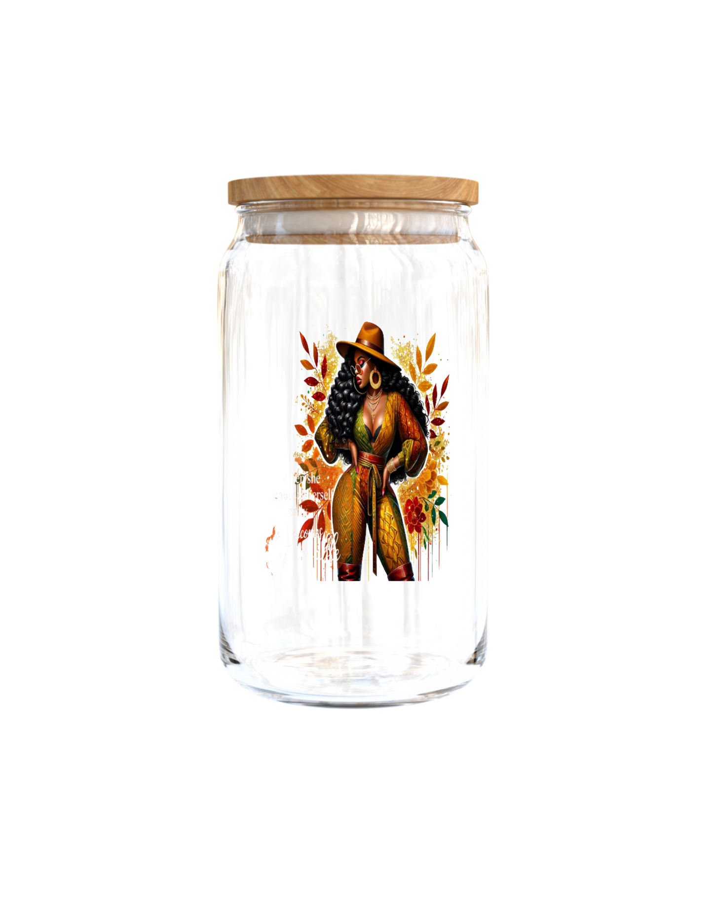 When she chooses herself daily, she becomes unstoppable-(Melanin Women)-UV DTF