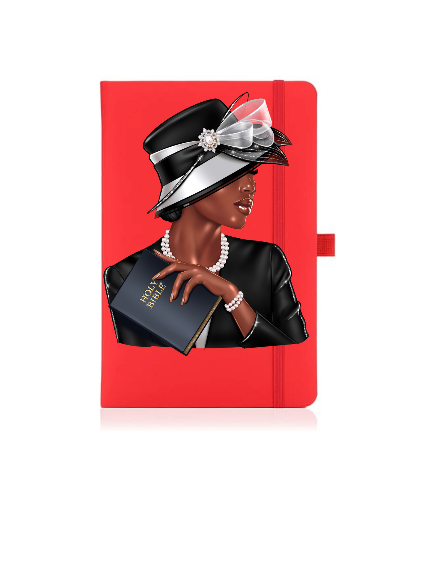 Church woman-black outfit- Journal UV DTF