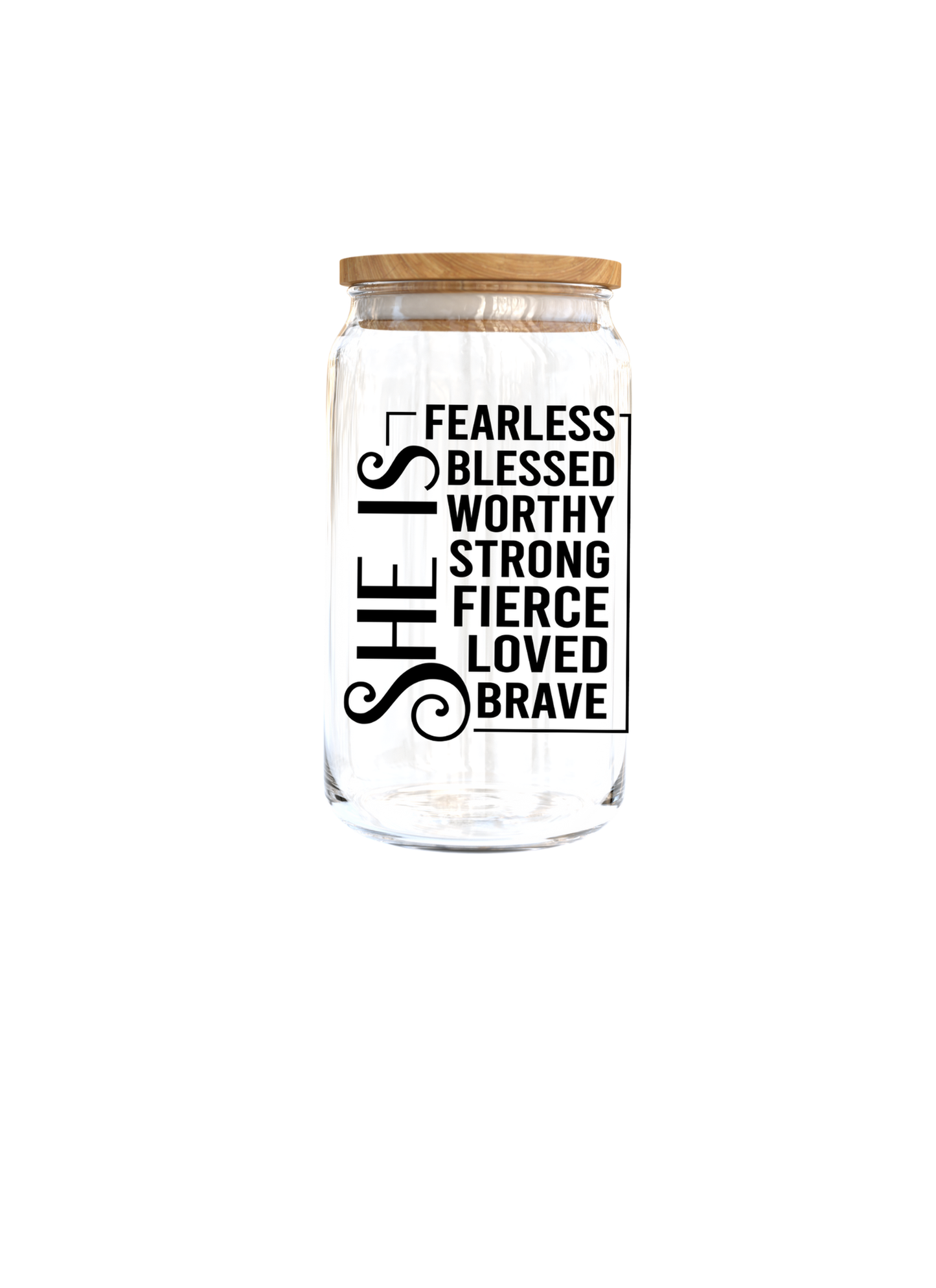 She is - Black Font | Journal UV DTF DECAL