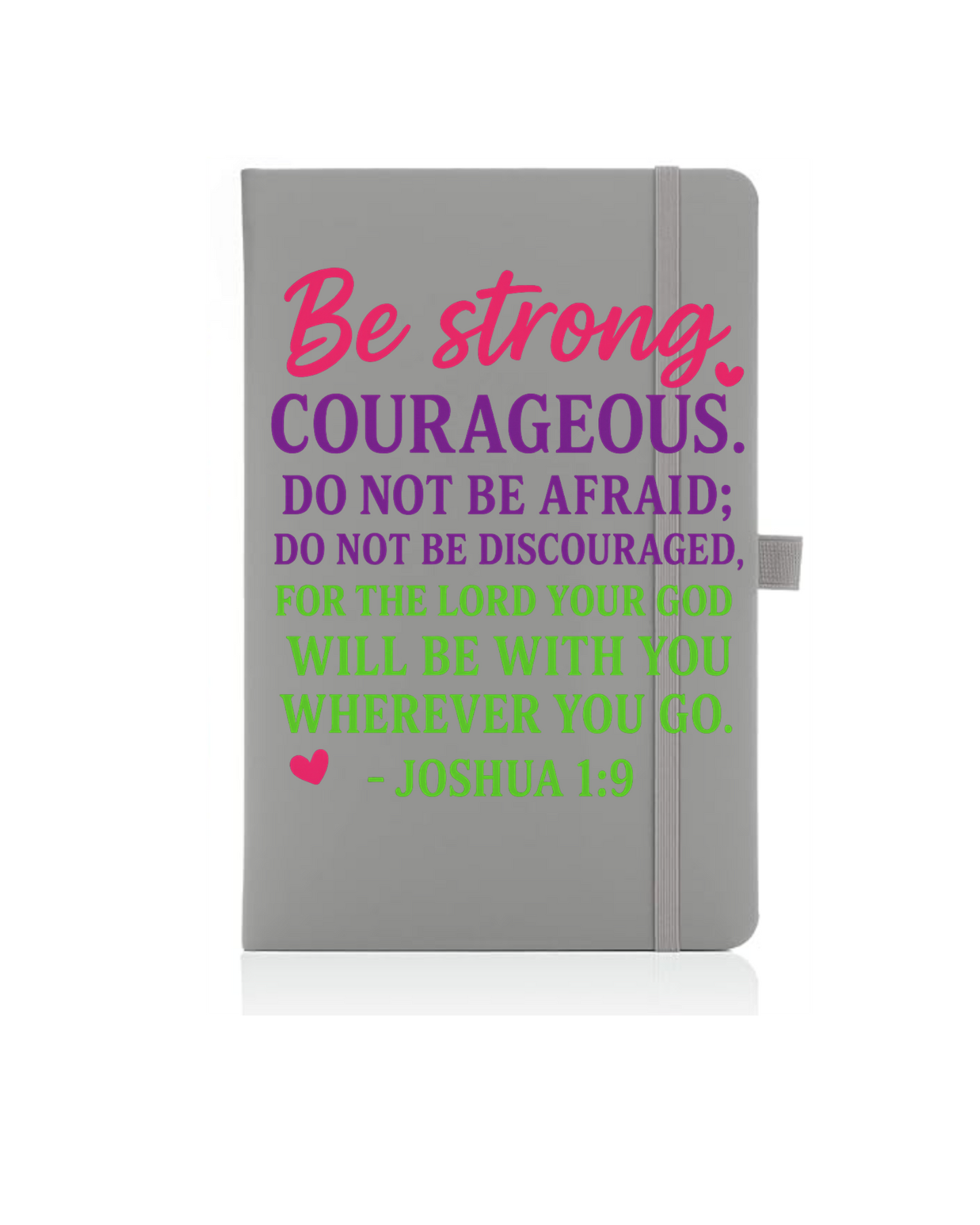 Be strong Courageous - Journal UV DTF DECAL