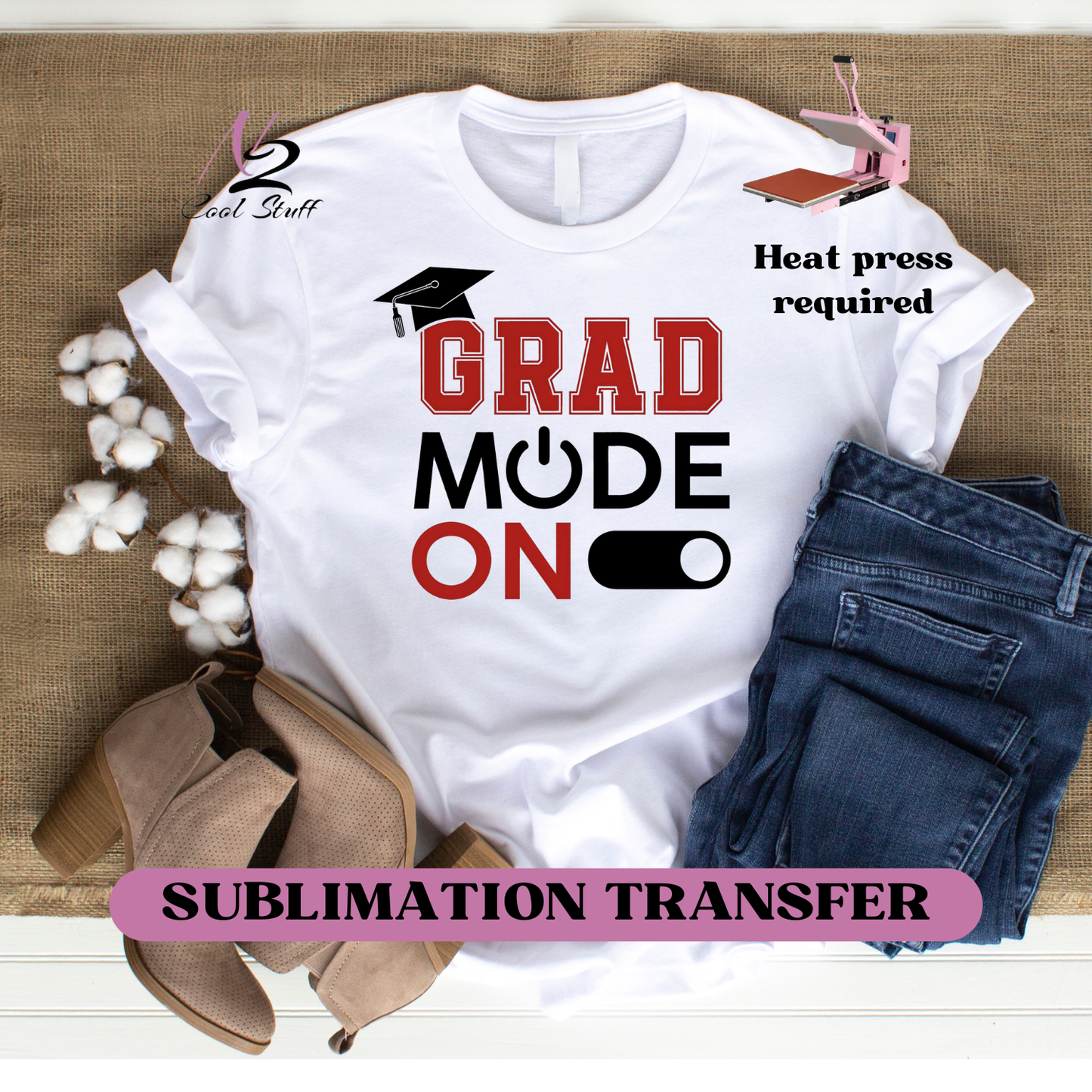 Grad Mode on- Ready to press transfer