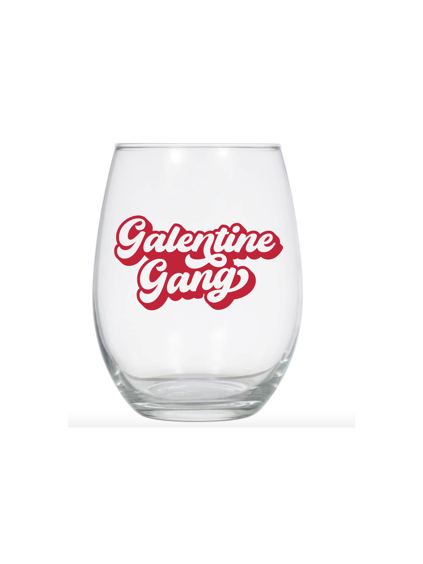 Galentine Gang- Wine glasses UV DTF