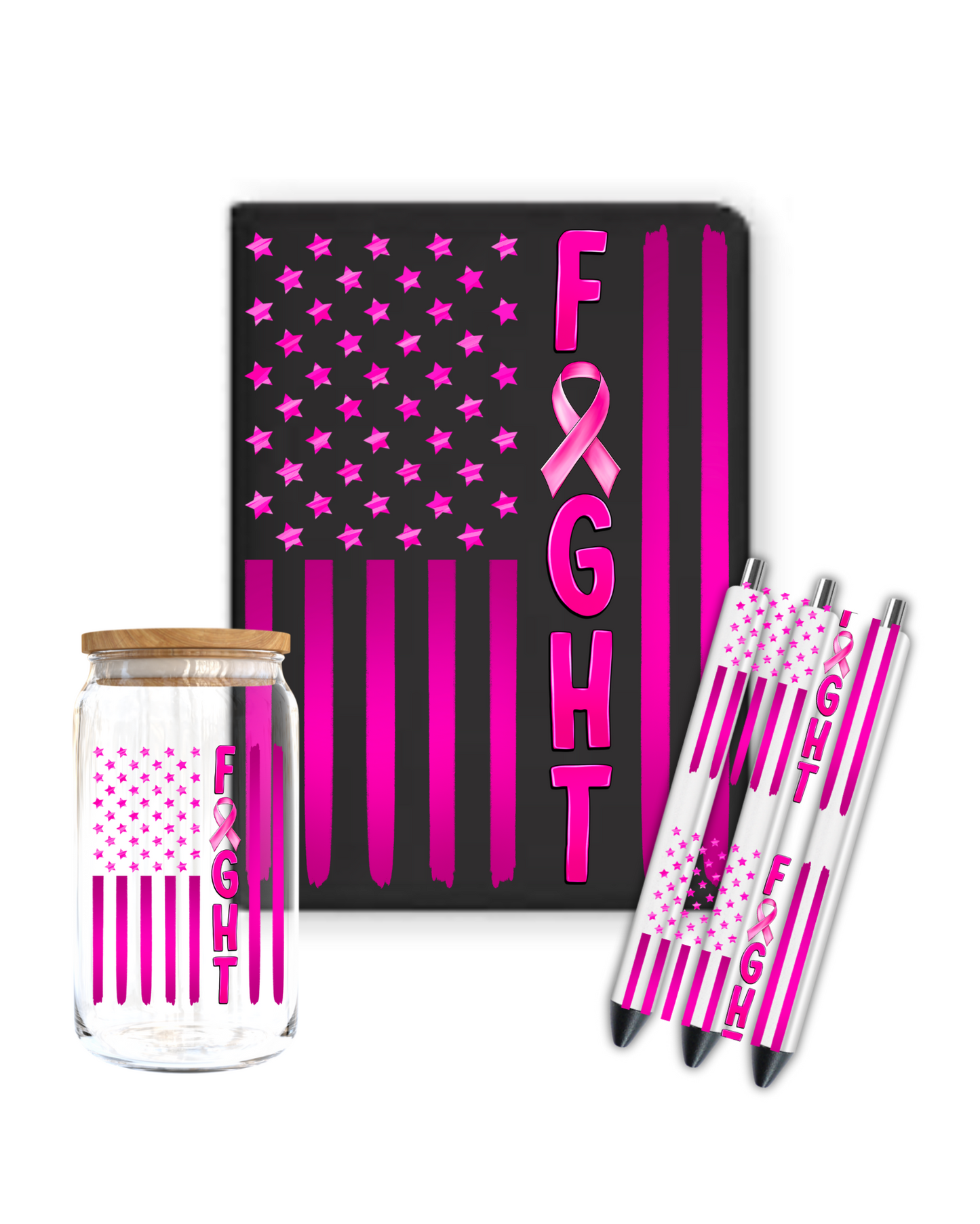 Fight Breast Cancer- Journal UV DTF