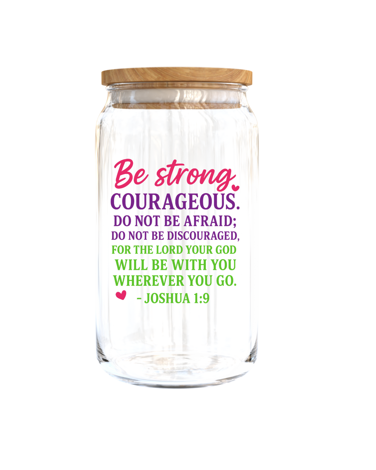 Be strong Courageous - Journal UV DTF DECAL