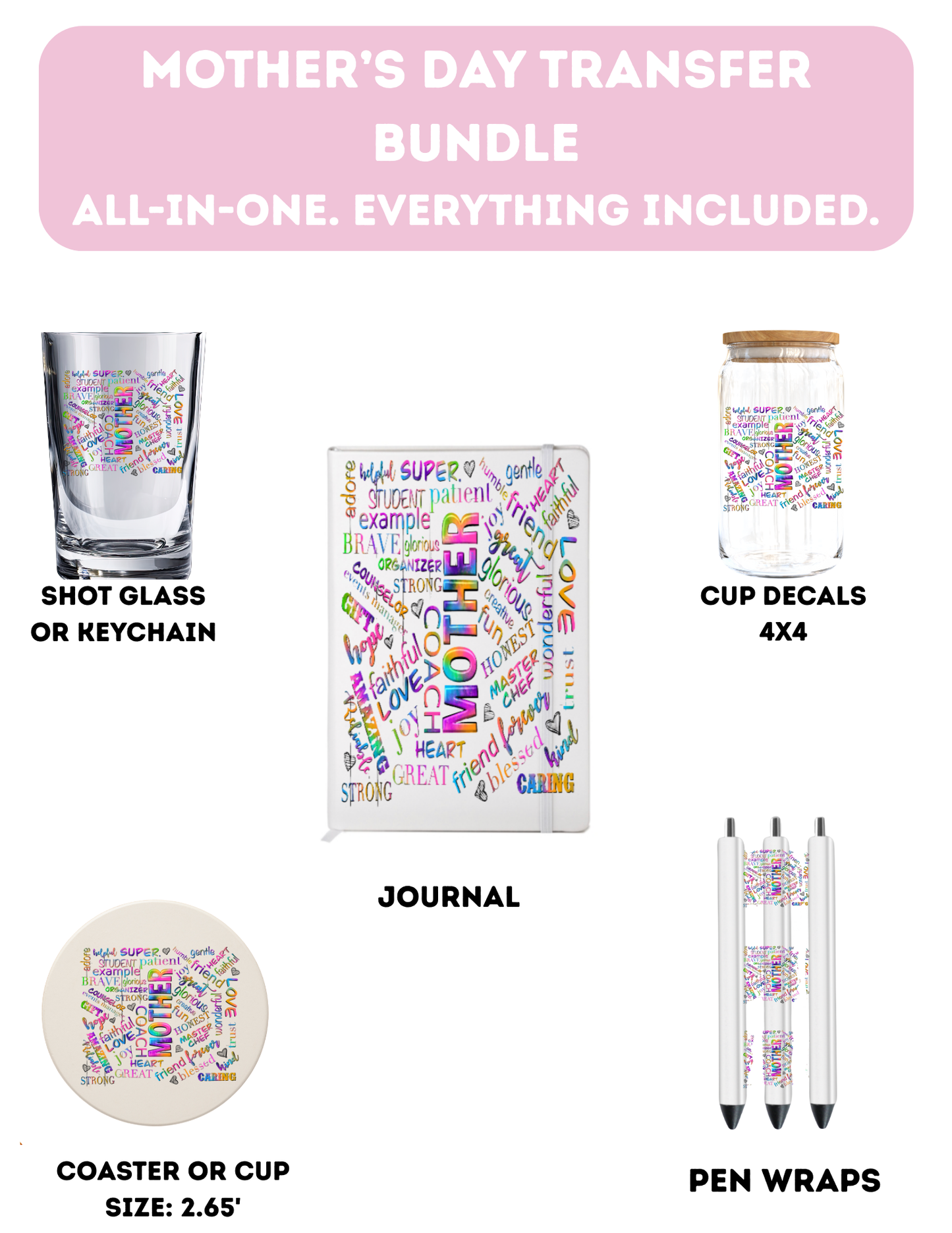 Mother affirmations- Everything Included-UV DTF