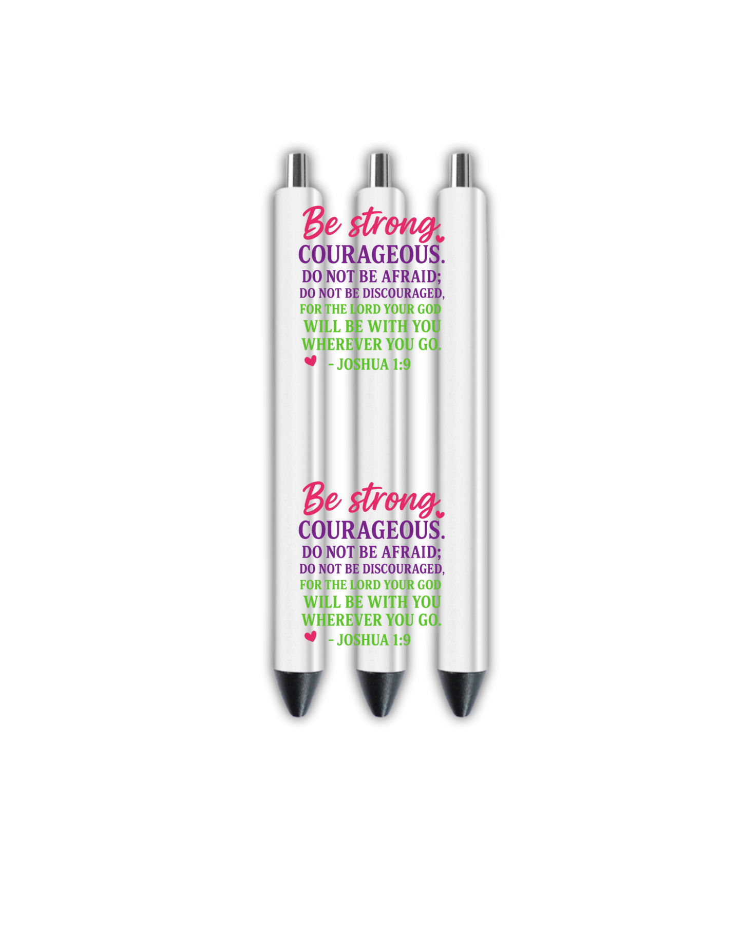 Be strong Courageous - Journal UV DTF DECAL