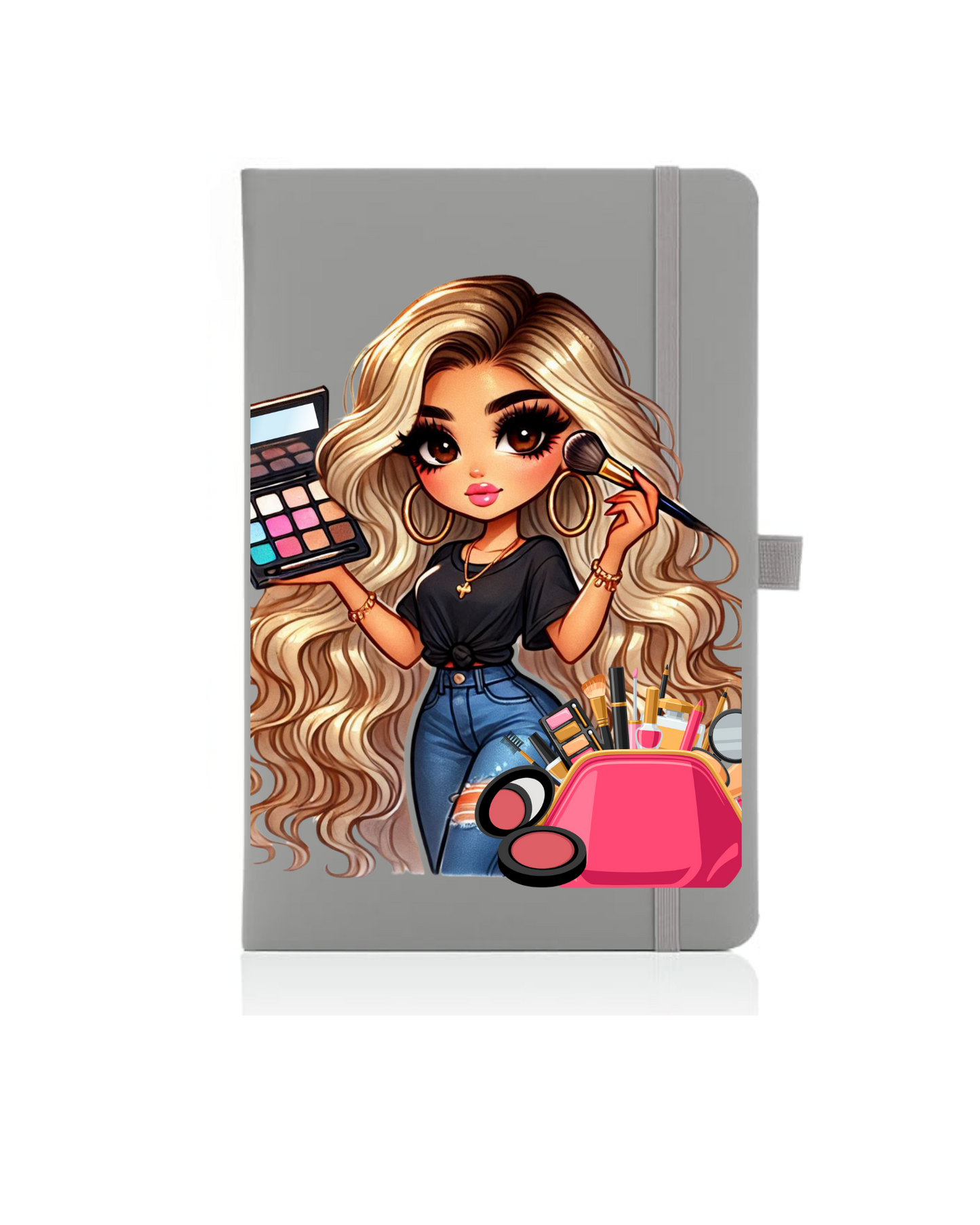 Makeup -blonde hair - Journal UV DTF