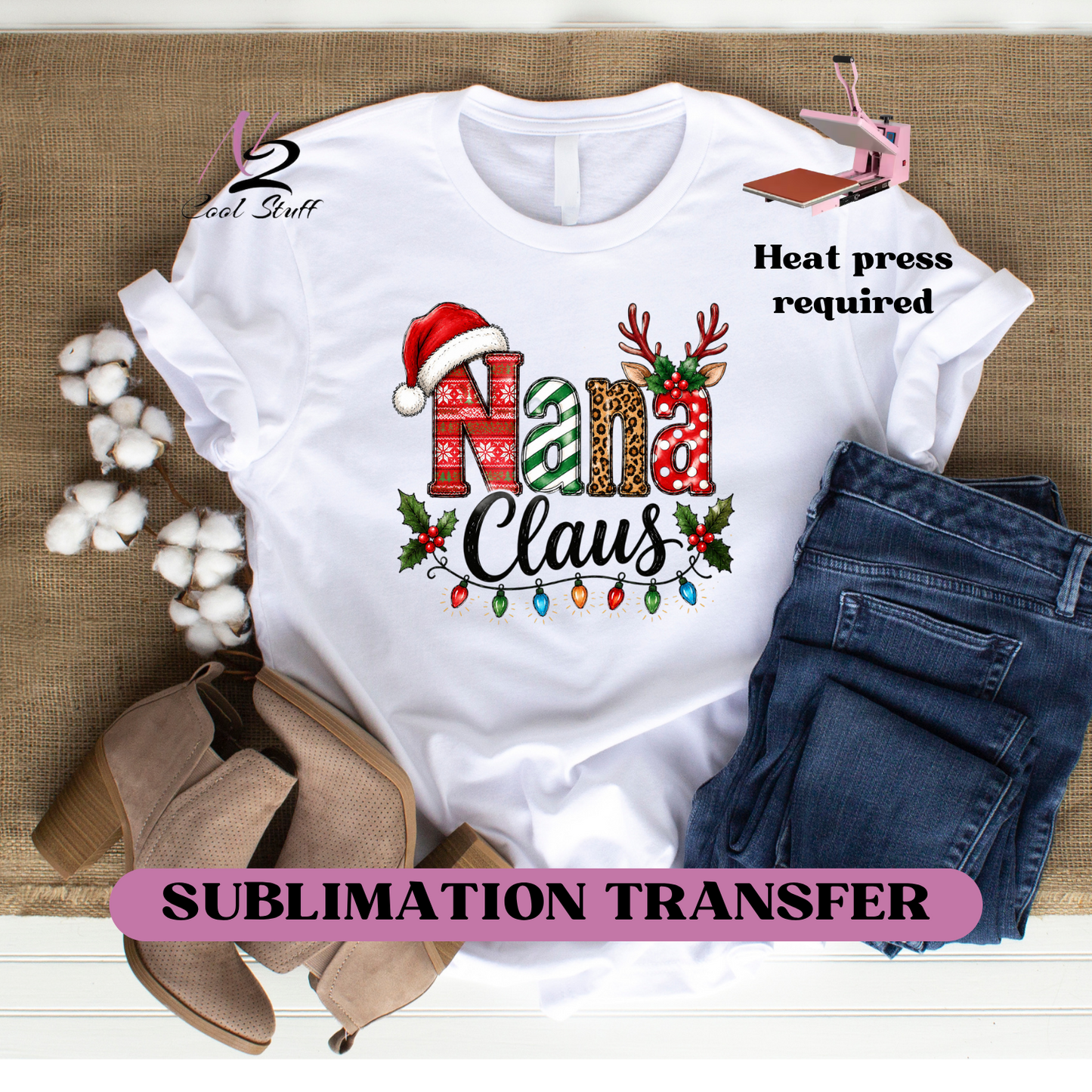Nana-Ready to press SUBLIMATION transfer