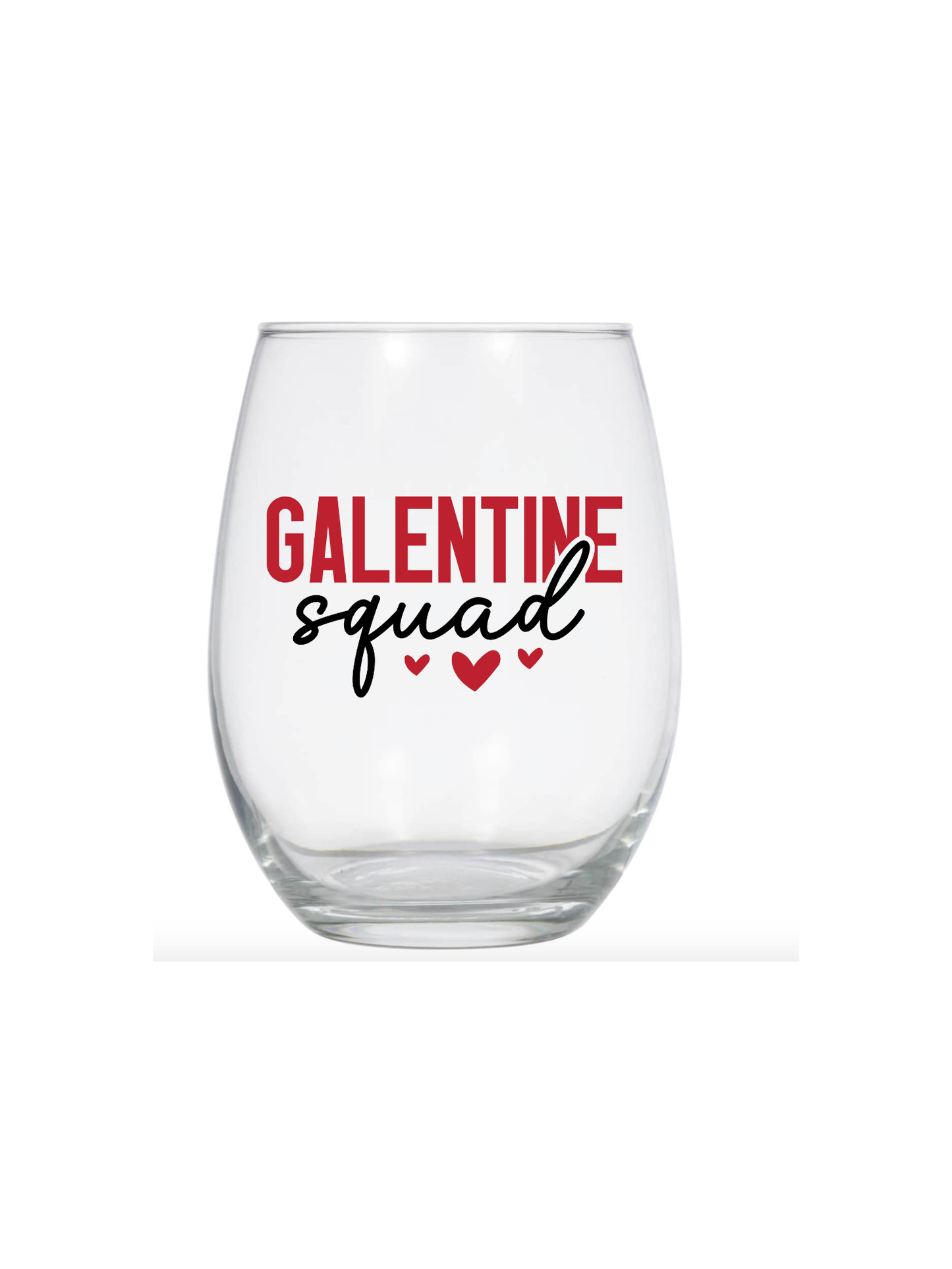 Galentine Squad-Wine glasses UV DTF