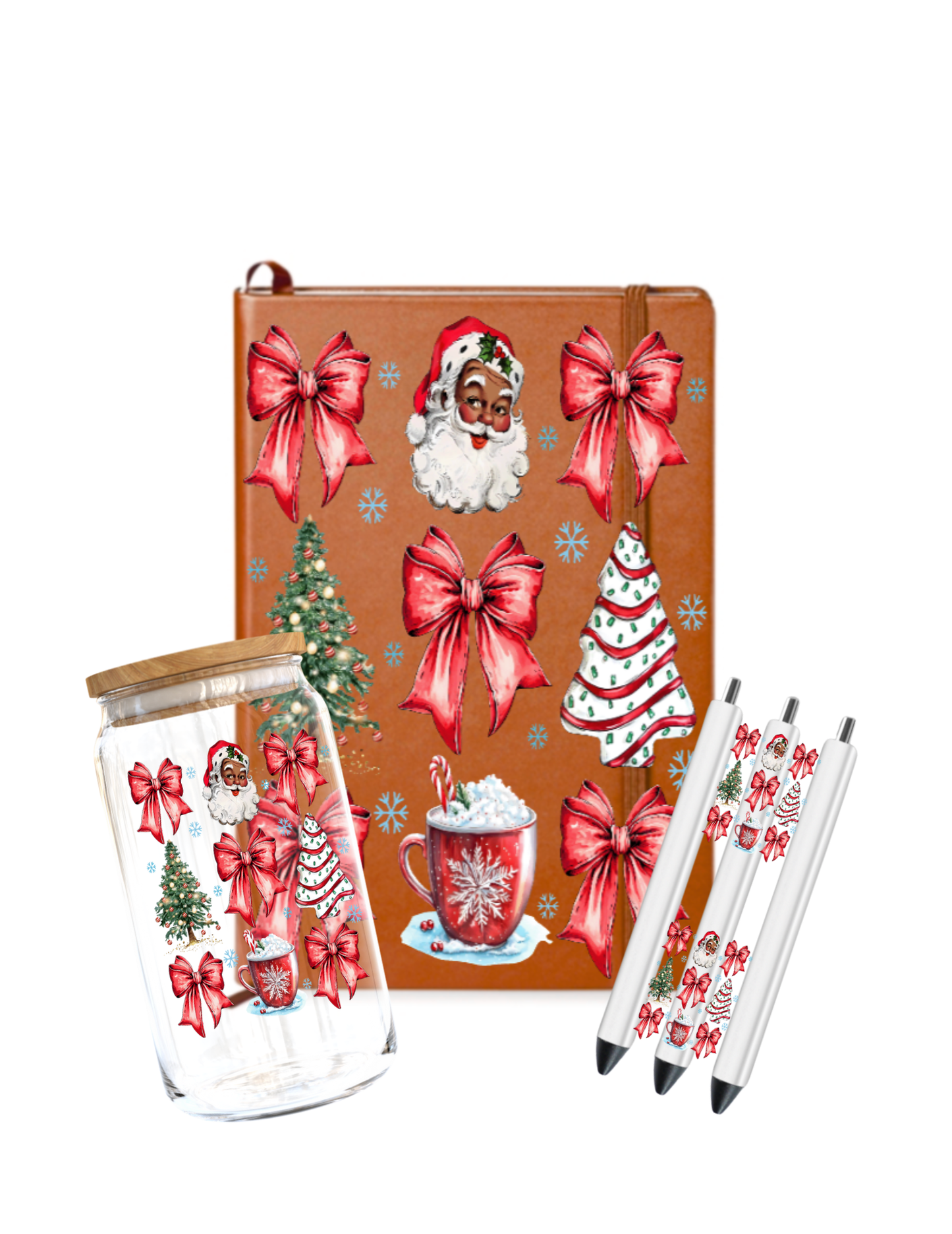 Christmas Black Santa-UV DTF