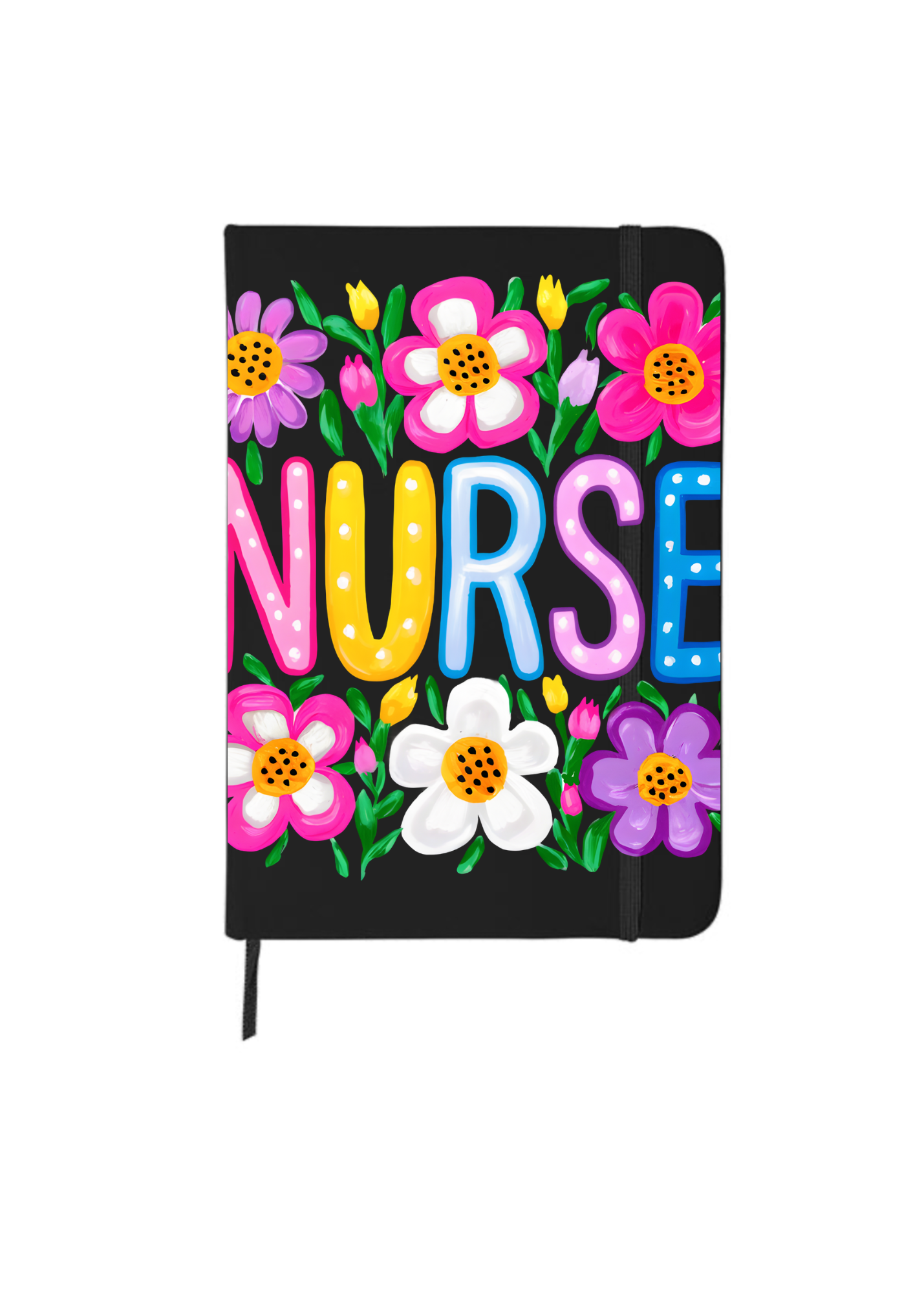 Nurse with flowers - Journal UV DTF