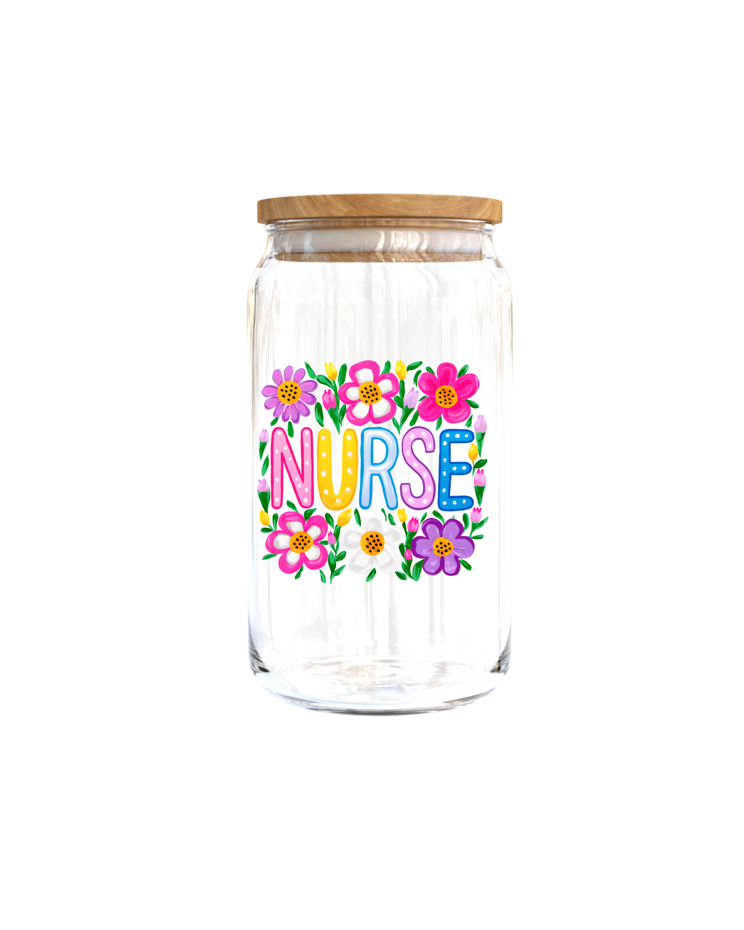 Nurse with flowers - Journal UV DTF