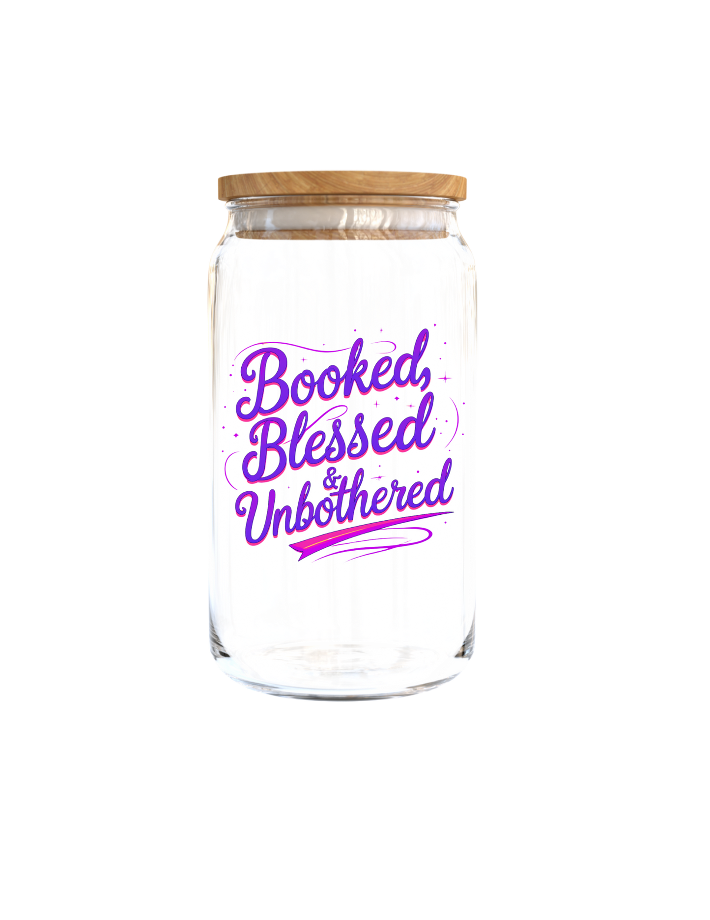 Booked Blessed, Unbothered -UV DTF